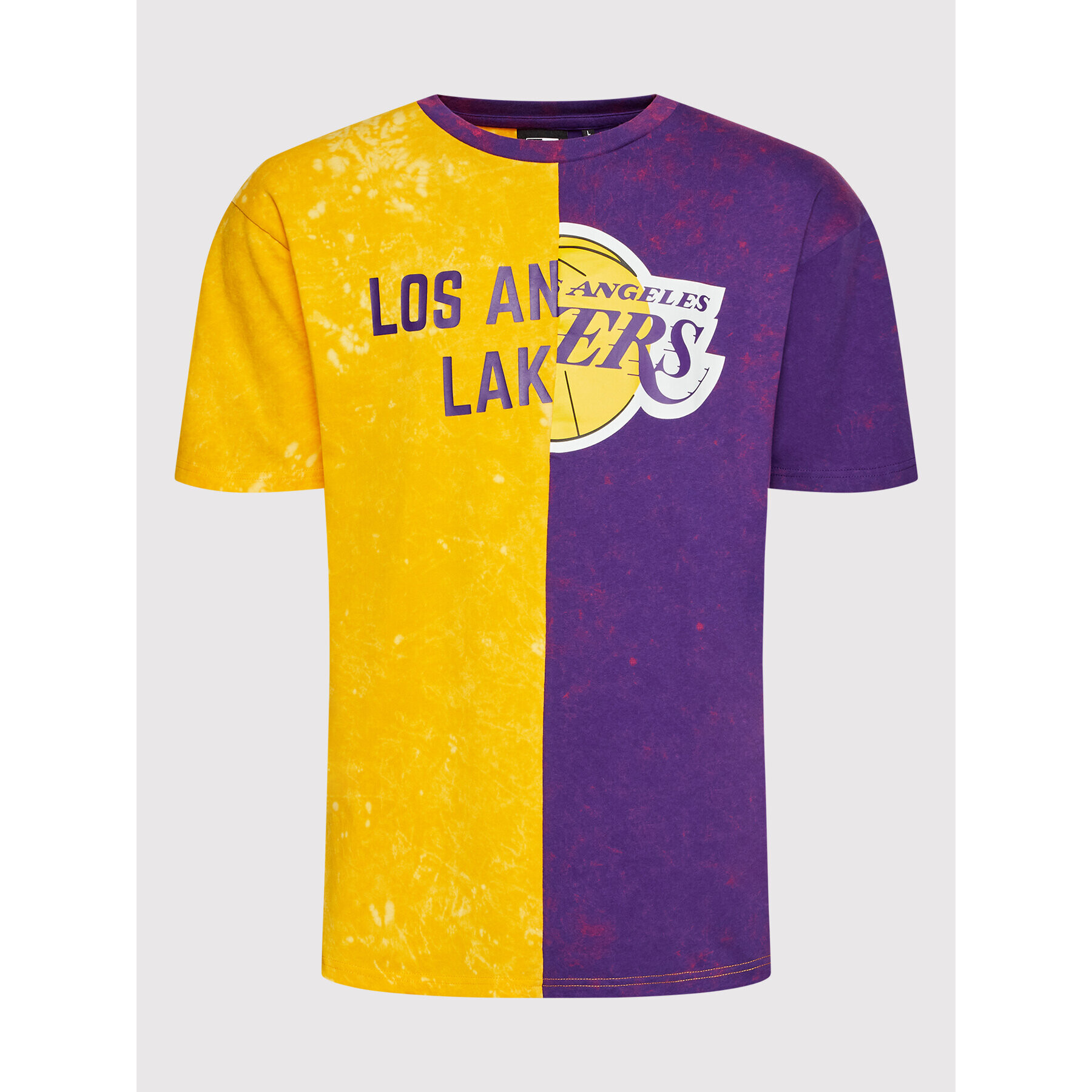 New Era Tricou LA Lakers Split Graphic 13083855 Galben Regular Fit - Pled.ro