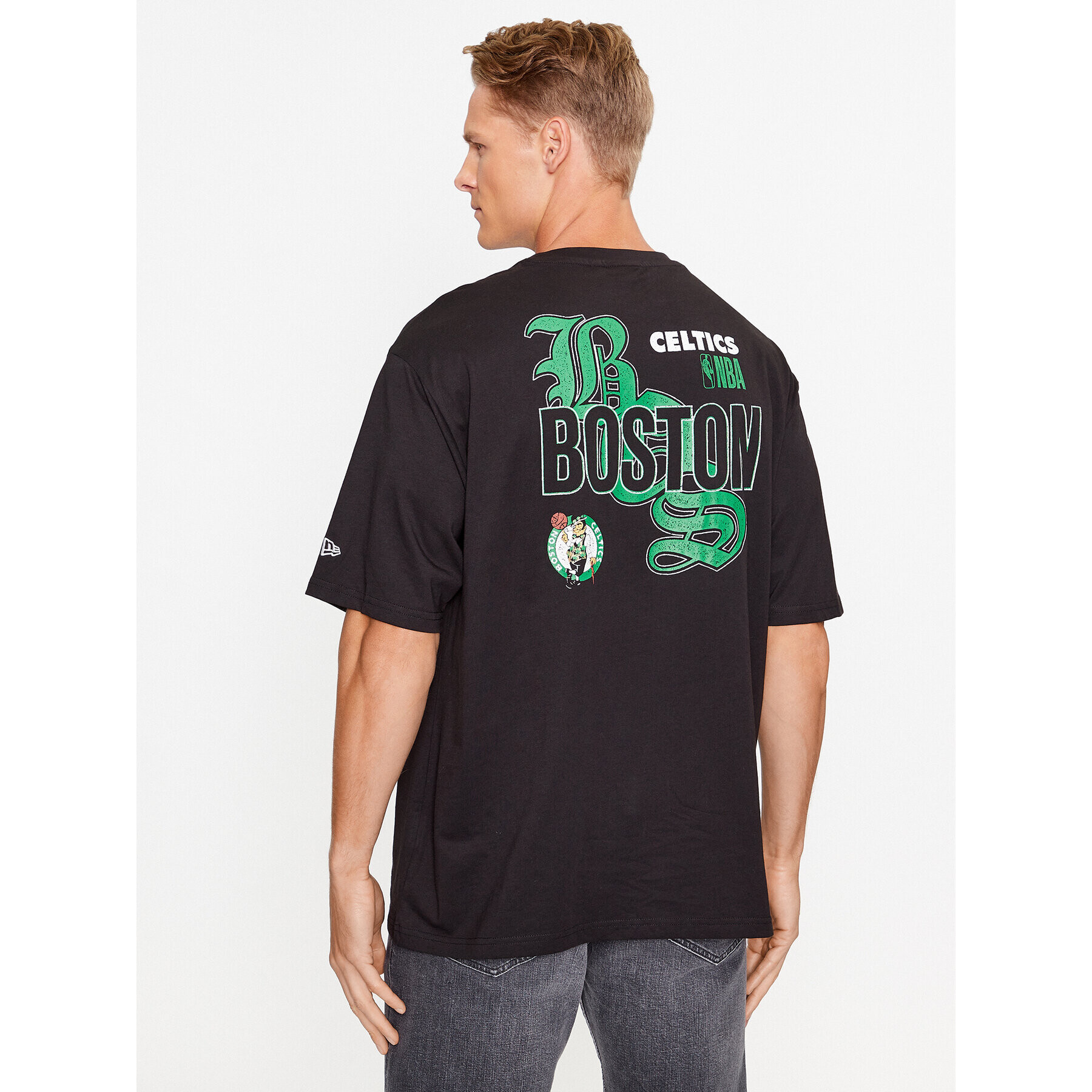 New Era Tricou Nba Team Graphic 60416333 Negru Regular Fit - Pled.ro