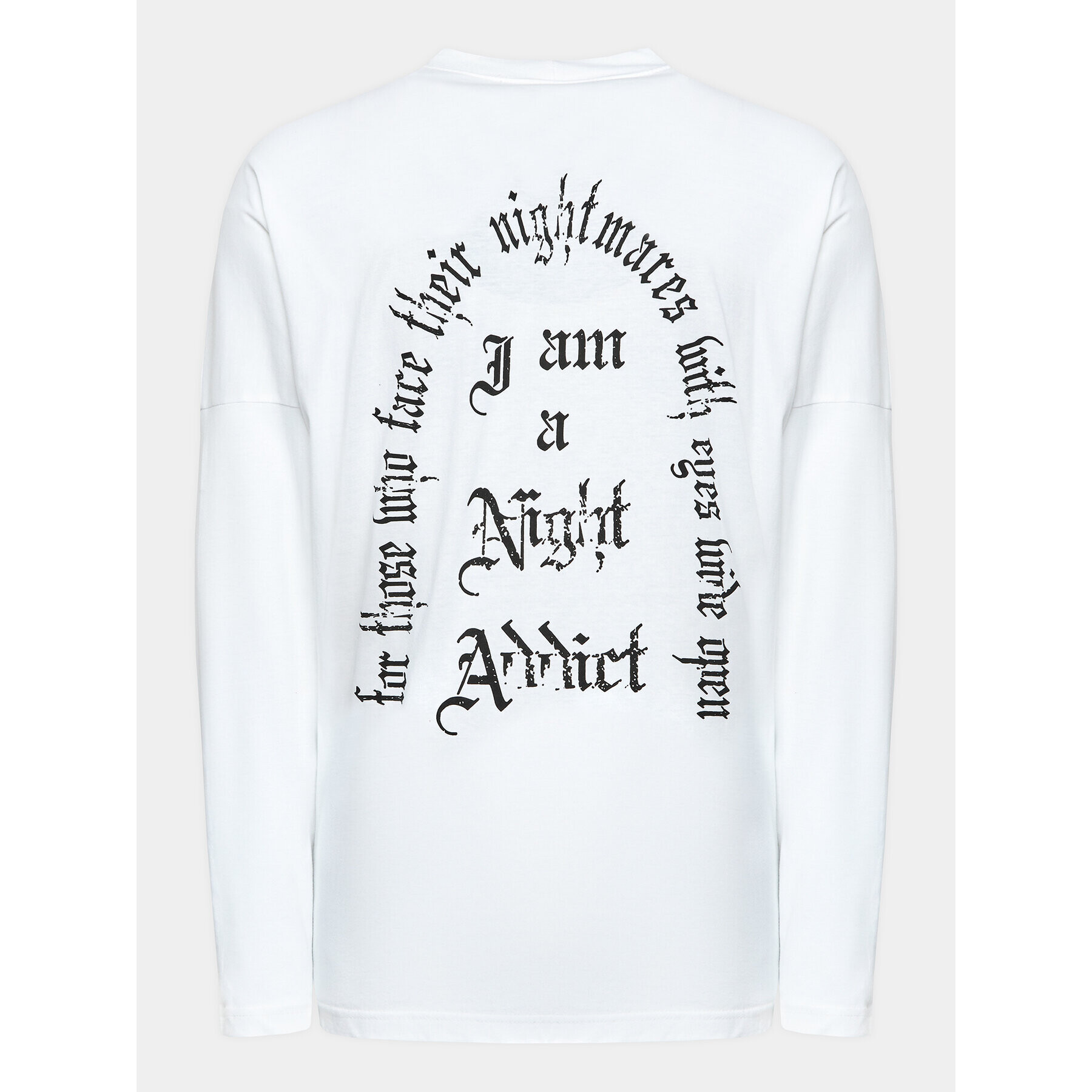 Night Addict Longsleeve MLT-NA575BARKERB Alb Regular Fit - Pled.ro