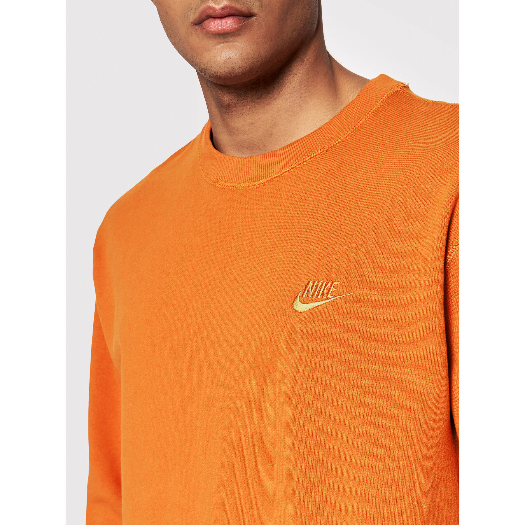 Nike Bluză Classic DA0021 Portocaliu Relaxed Fit - Pled.ro