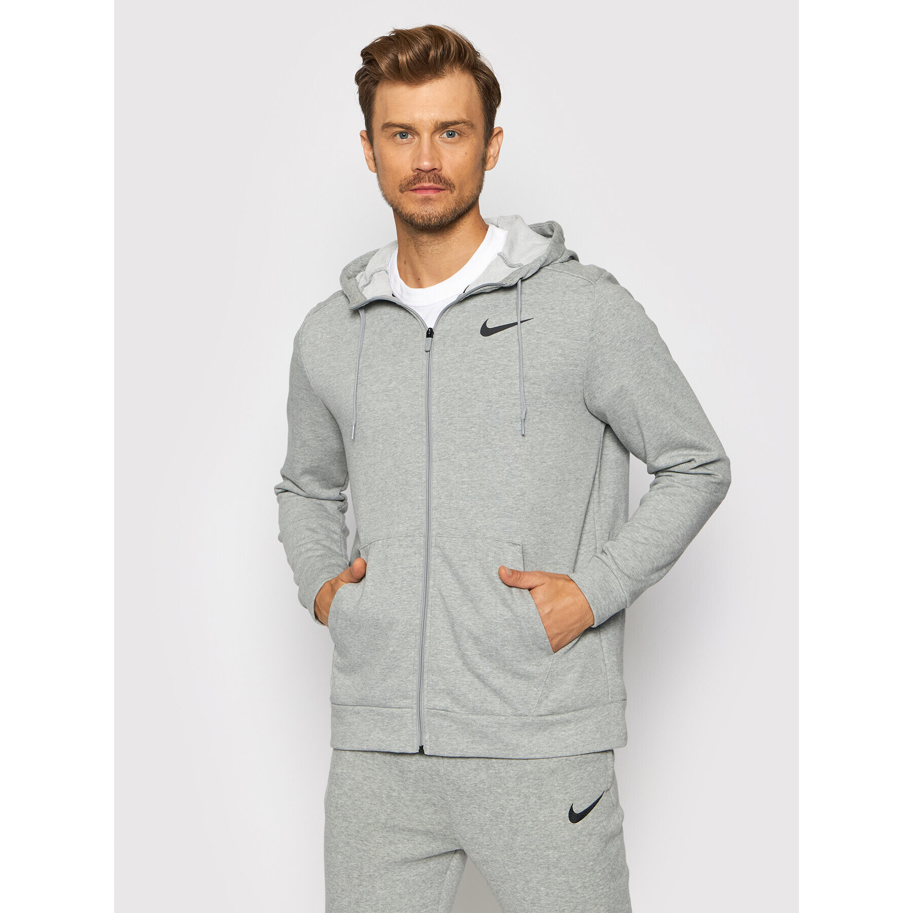 Nike Bluză Dri-FIT CZ6376 Gri Standard Fit - Pled.ro