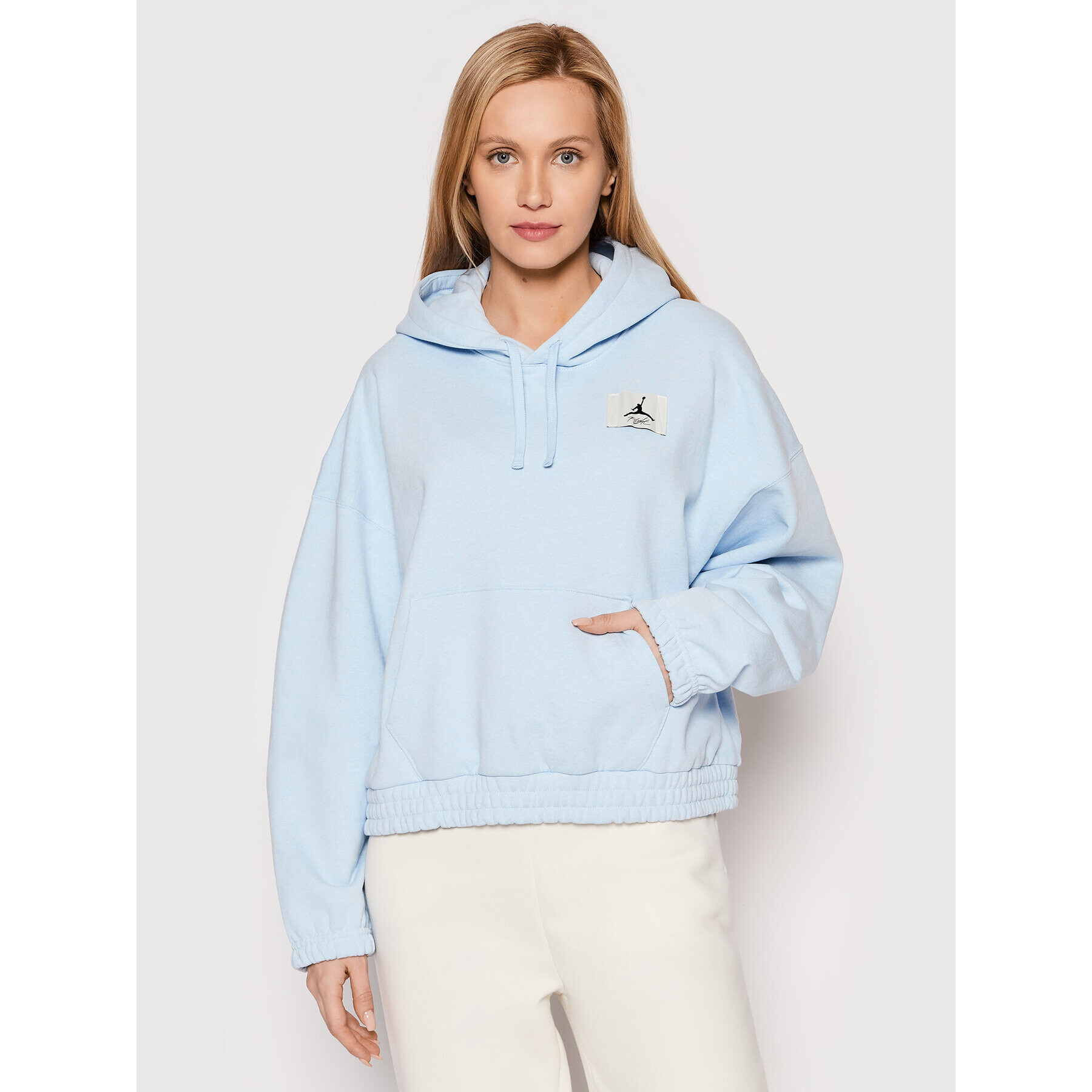 Nike Bluză Essentials DD6998 Albastru Relaxed Fit - Pled.ro