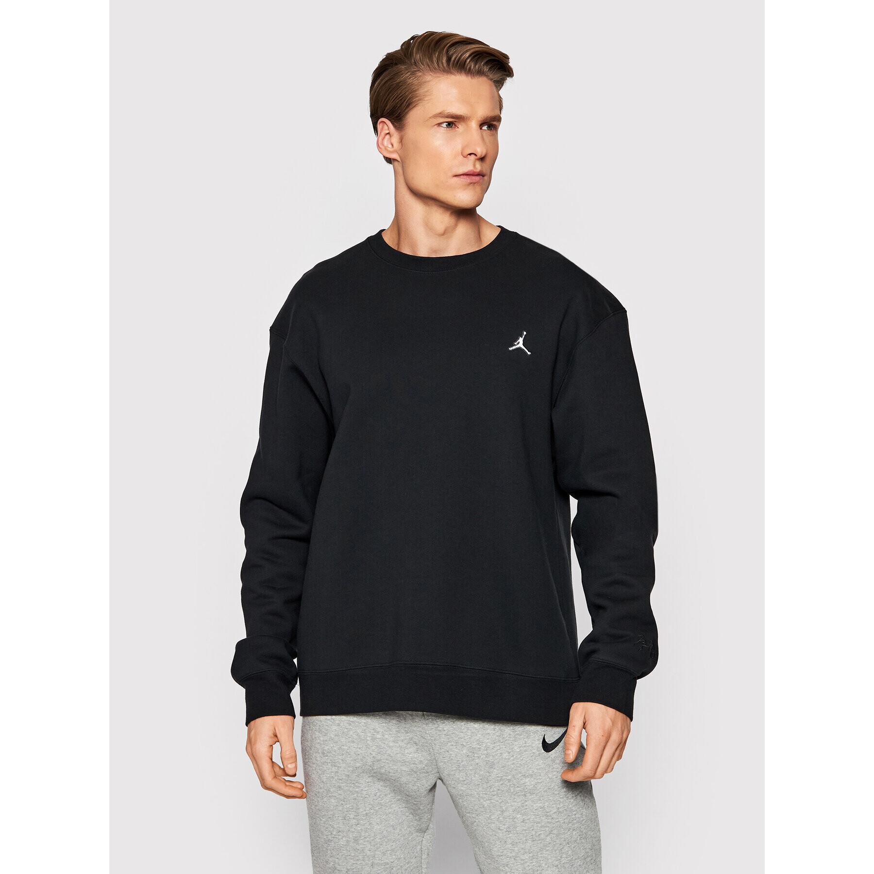 Nike Bluză Jordan Essentials DN7954 Negru Relaxed Fit - Pled.ro