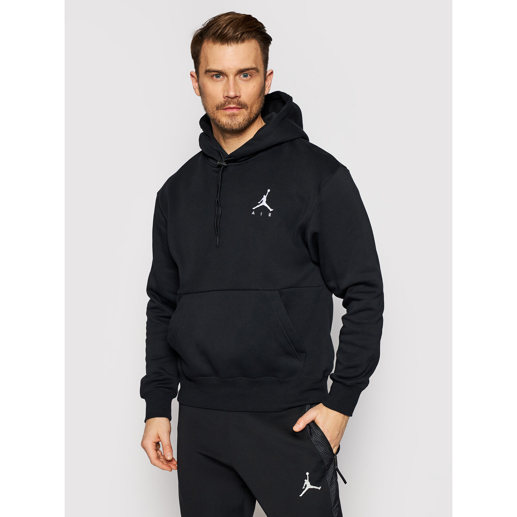 Nike Bluză Jordan Jumpman Air CK6684 Negru Standard Fit - Pled.ro