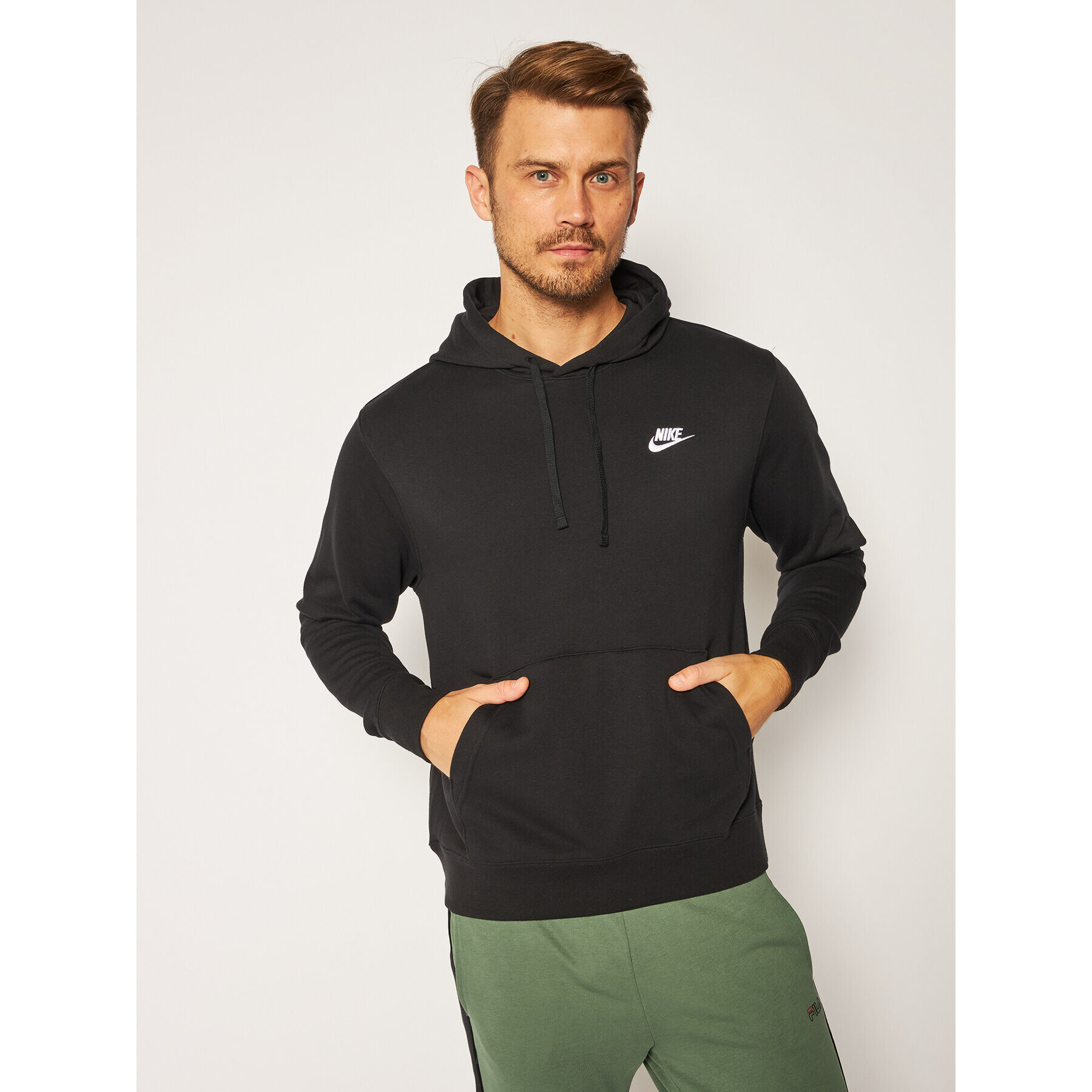 Nike Bluză Nsw Club CZ7857 Negru Standard Fit - Pled.ro