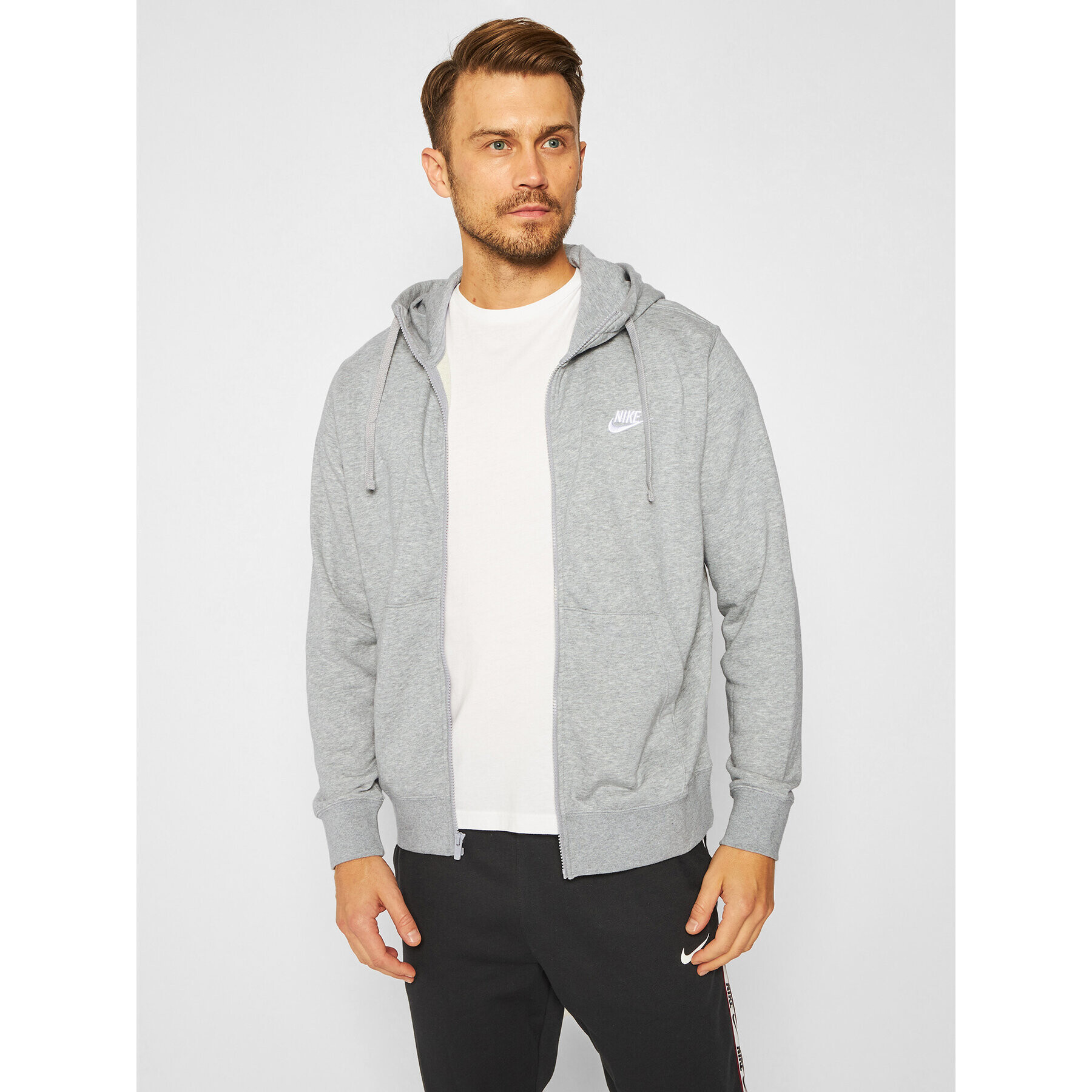 Nike Bluză Sportswear Club BV2648 Gri Standard Fit - Pled.ro