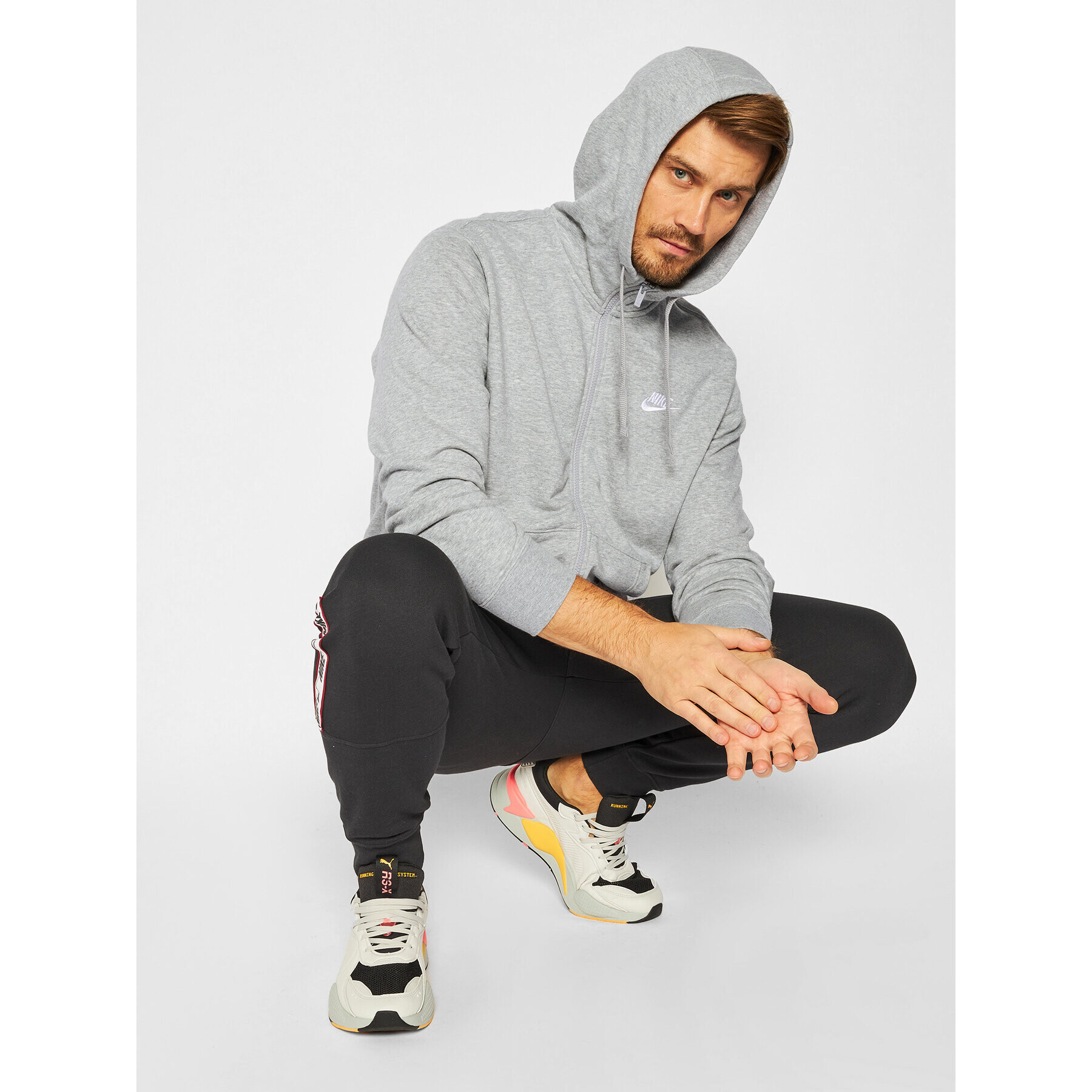 Nike Bluză Sportswear Club BV2648 Gri Standard Fit - Pled.ro