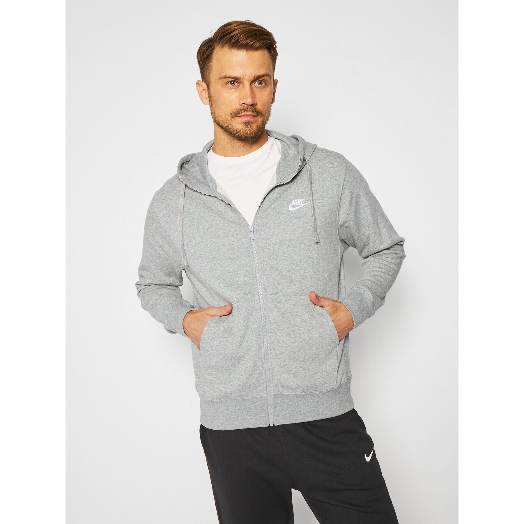 Nike Bluză Sportswear Club BV2648 Gri Standard Fit - Pled.ro