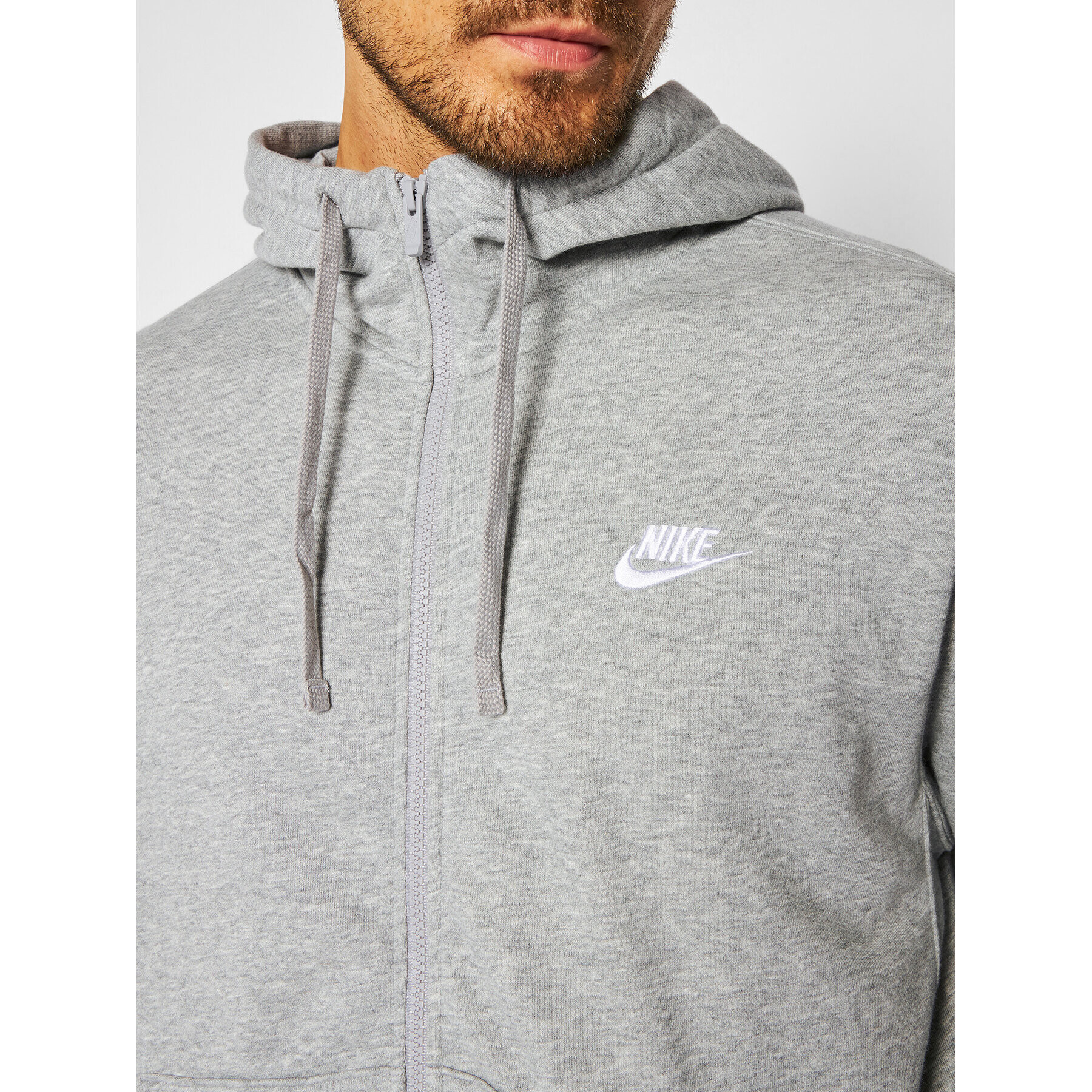 Nike Bluză Sportswear Club BV2648 Gri Standard Fit - Pled.ro