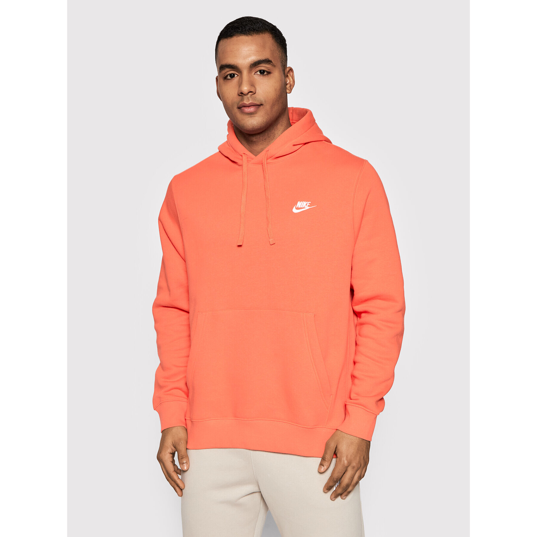 Nike Bluză Sportswear Club BV2654 Portocaliu Standard Fit - Pled.ro