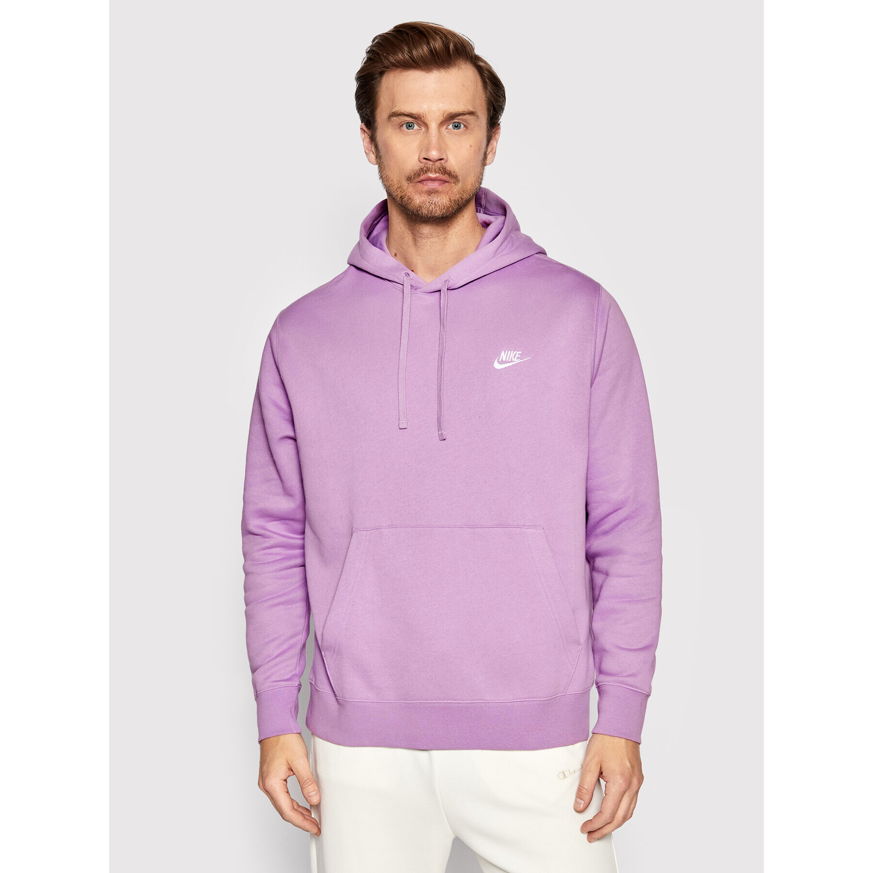 Nike Bluză Sportswear Club BV2654 Violet Regular Fit - Pled.ro