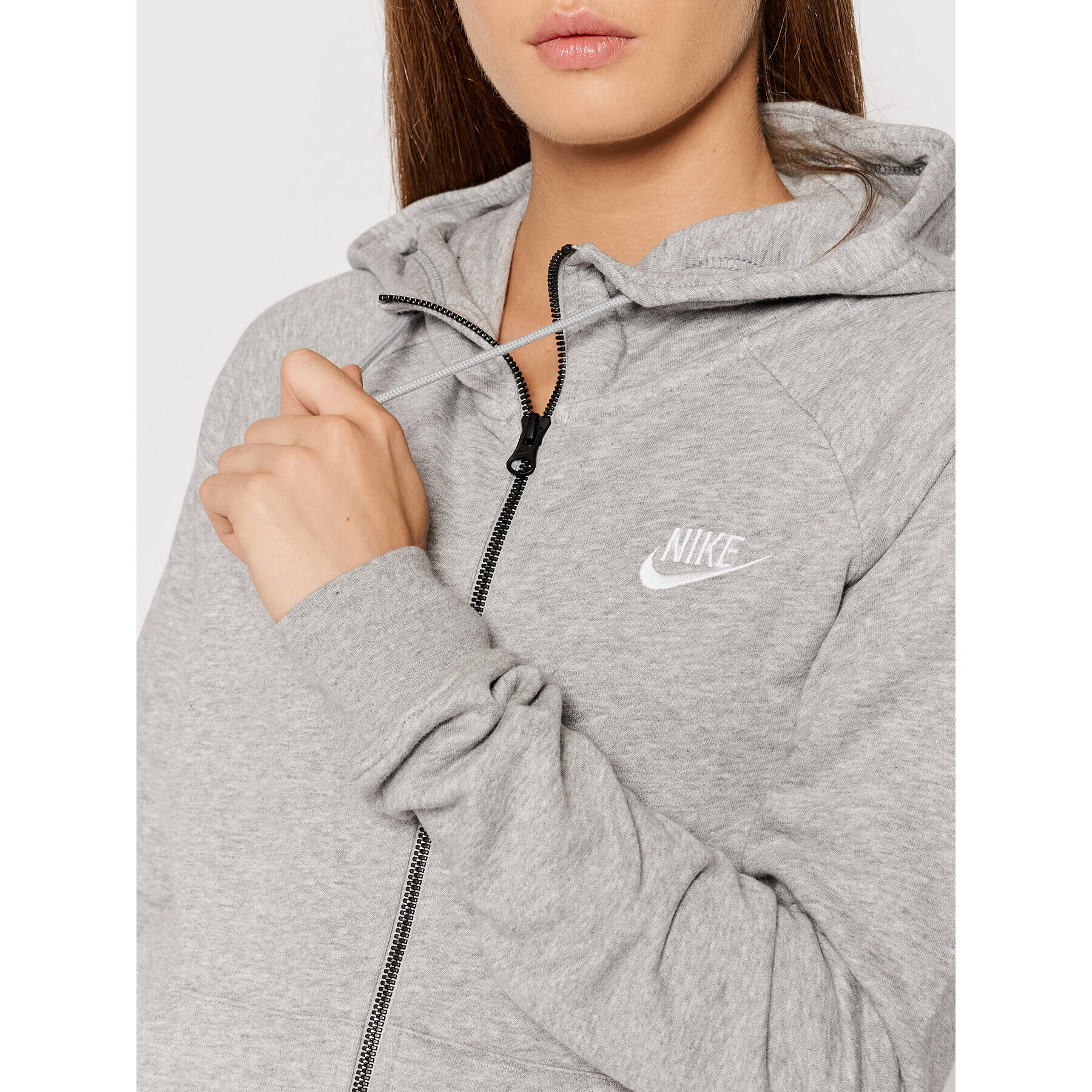 Nike Bluză Sportswear Essential BV4122 Gri Standard Fit - Pled.ro