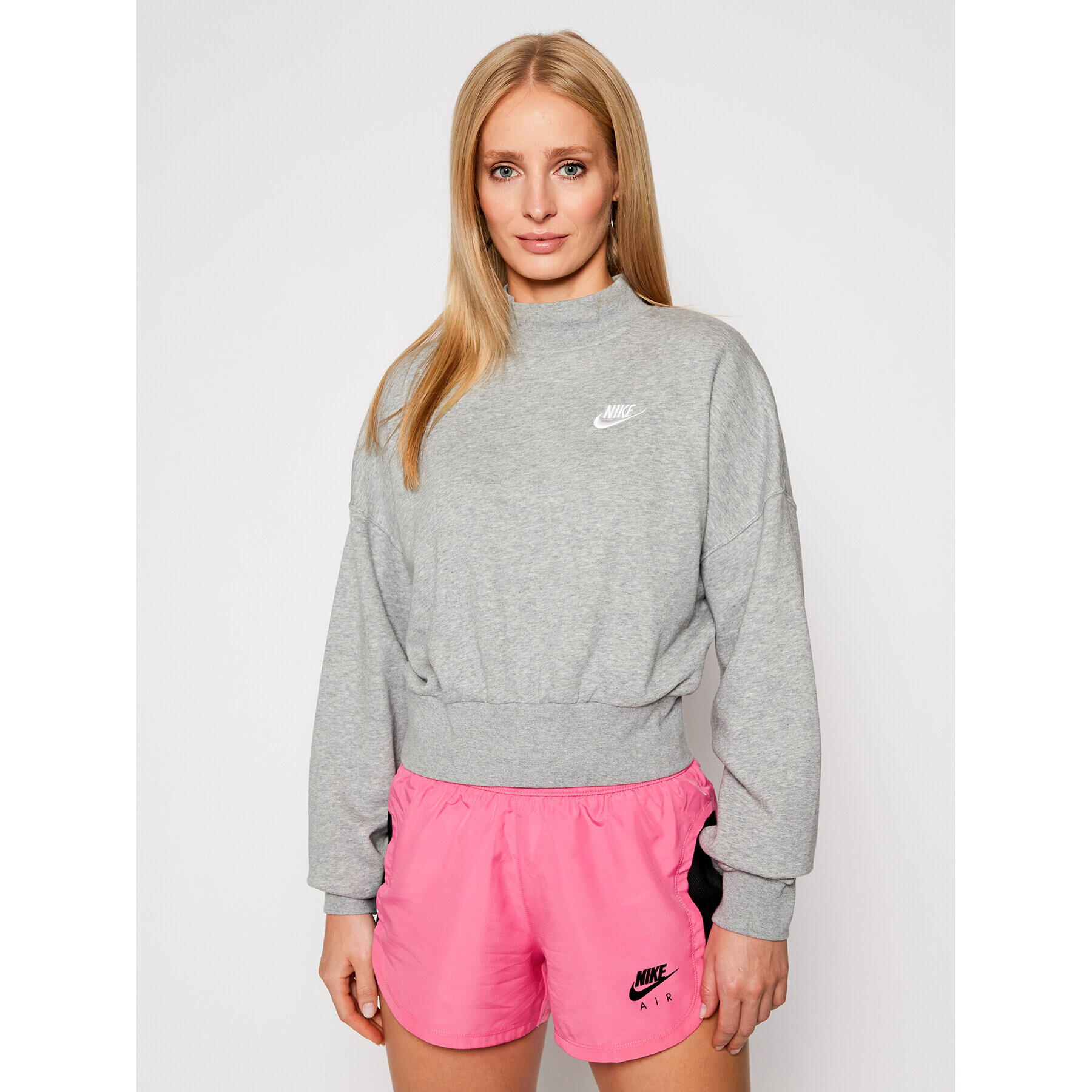 Nike Bluză Sportswear Essential CZ2521 Gri Oversize - Pled.ro