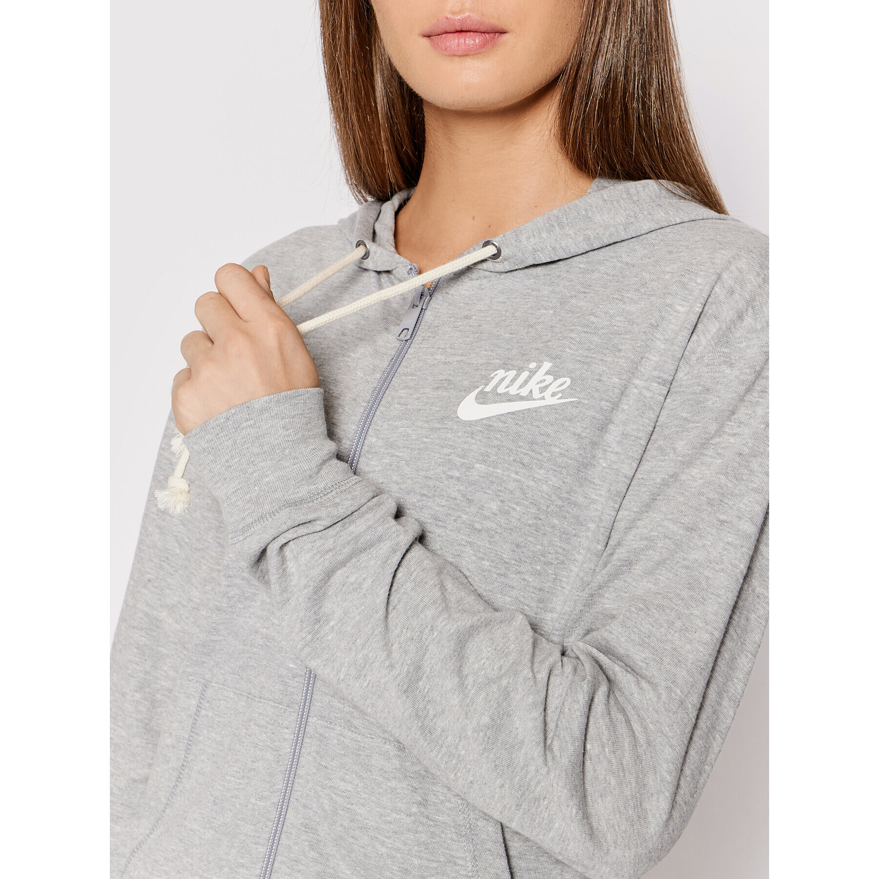 Nike Bluză Sportswear Gym Vintage CJ1694 Gri Loose Fit - Pled.ro