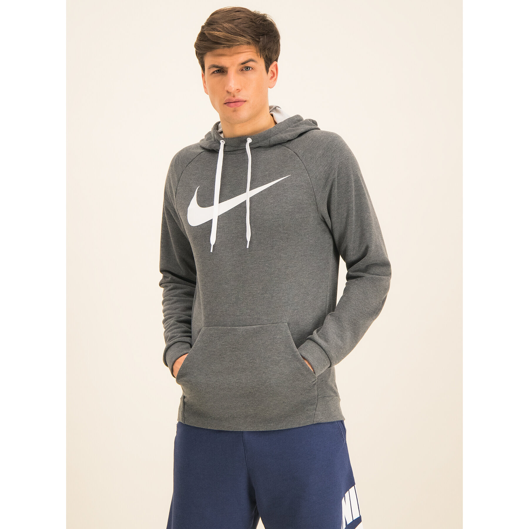 Nike Bluză Swoosh 885818 Gri Regular Fit - Pled.ro