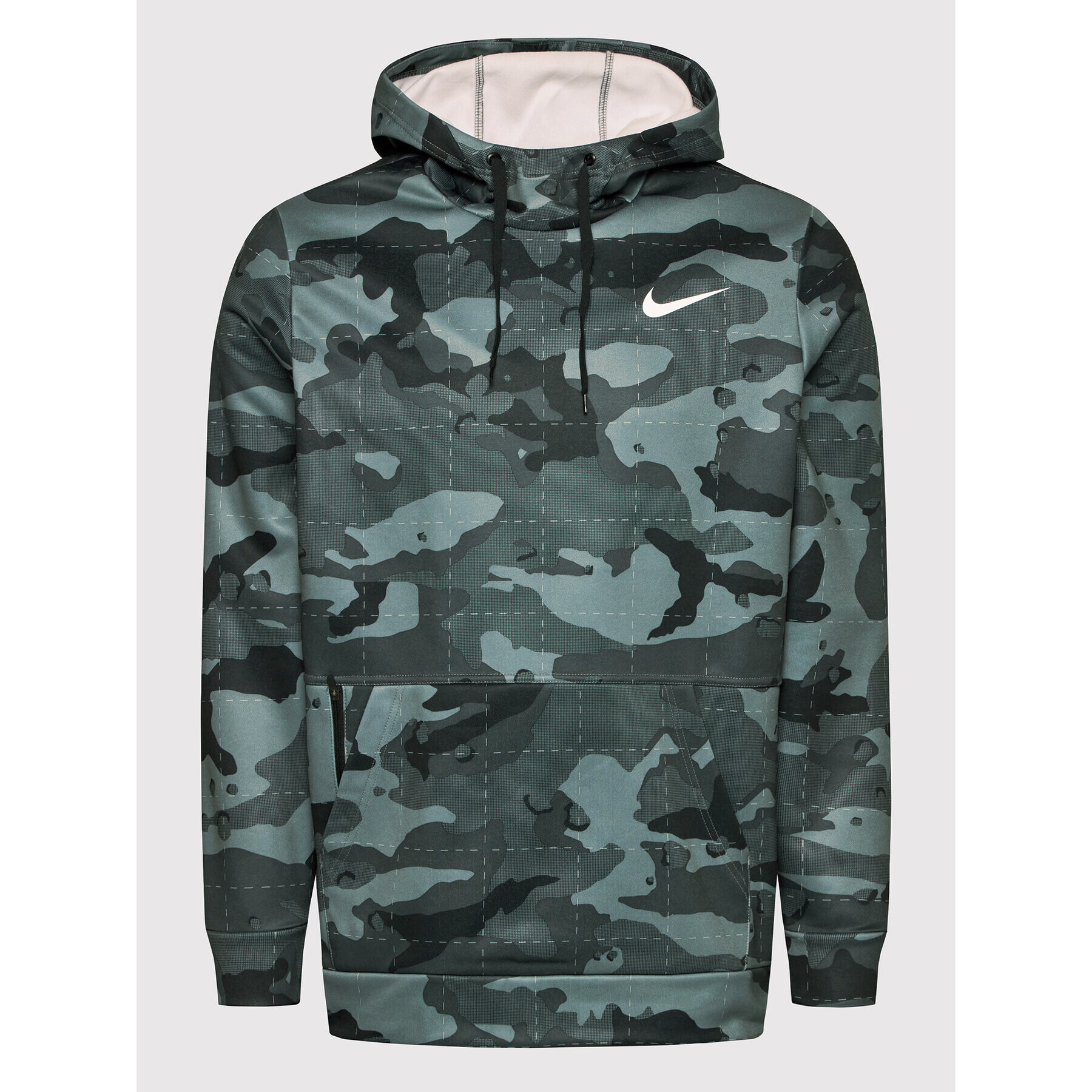 Nike Bluză tehnică Camo Training DD1757 Verde Regular Fit - Pled.ro