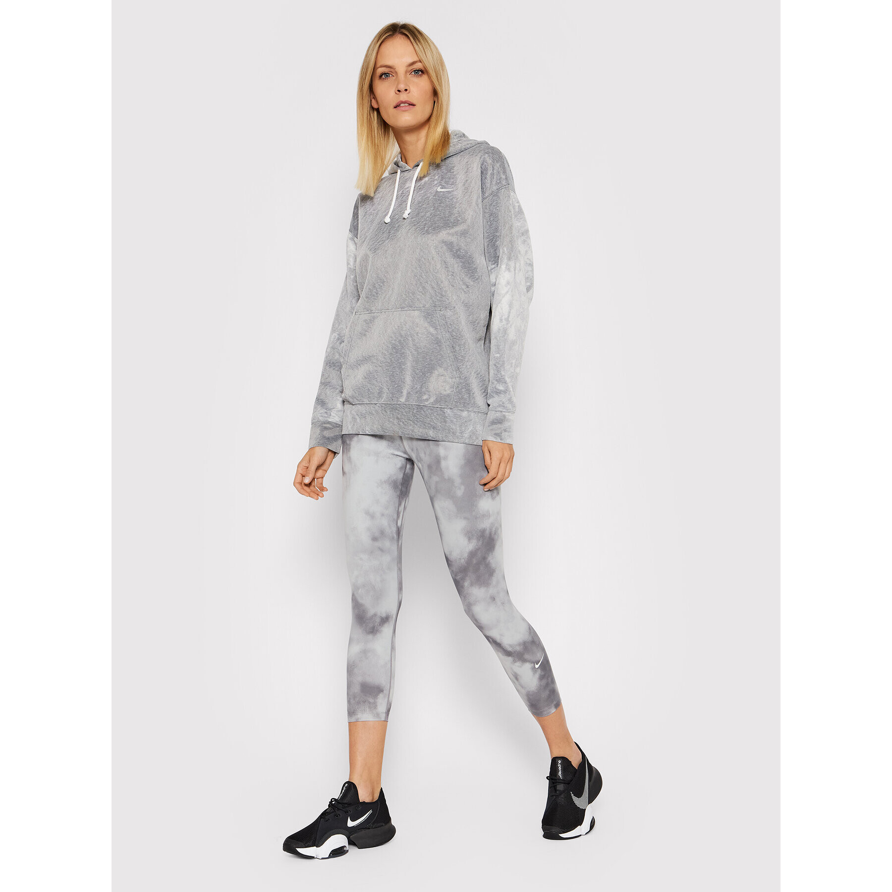 Nike Colanți One Icon Clash DA0339 Gri Tight Fit - Pled.ro