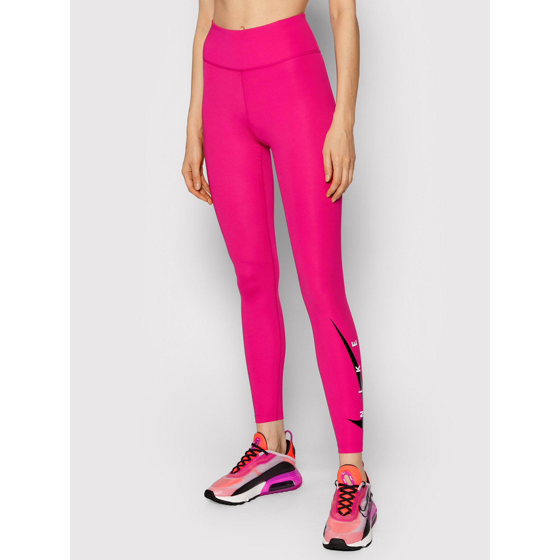 Nike Colanți Swoosh Run DA1145 Roz Tight Fit - Pled.ro