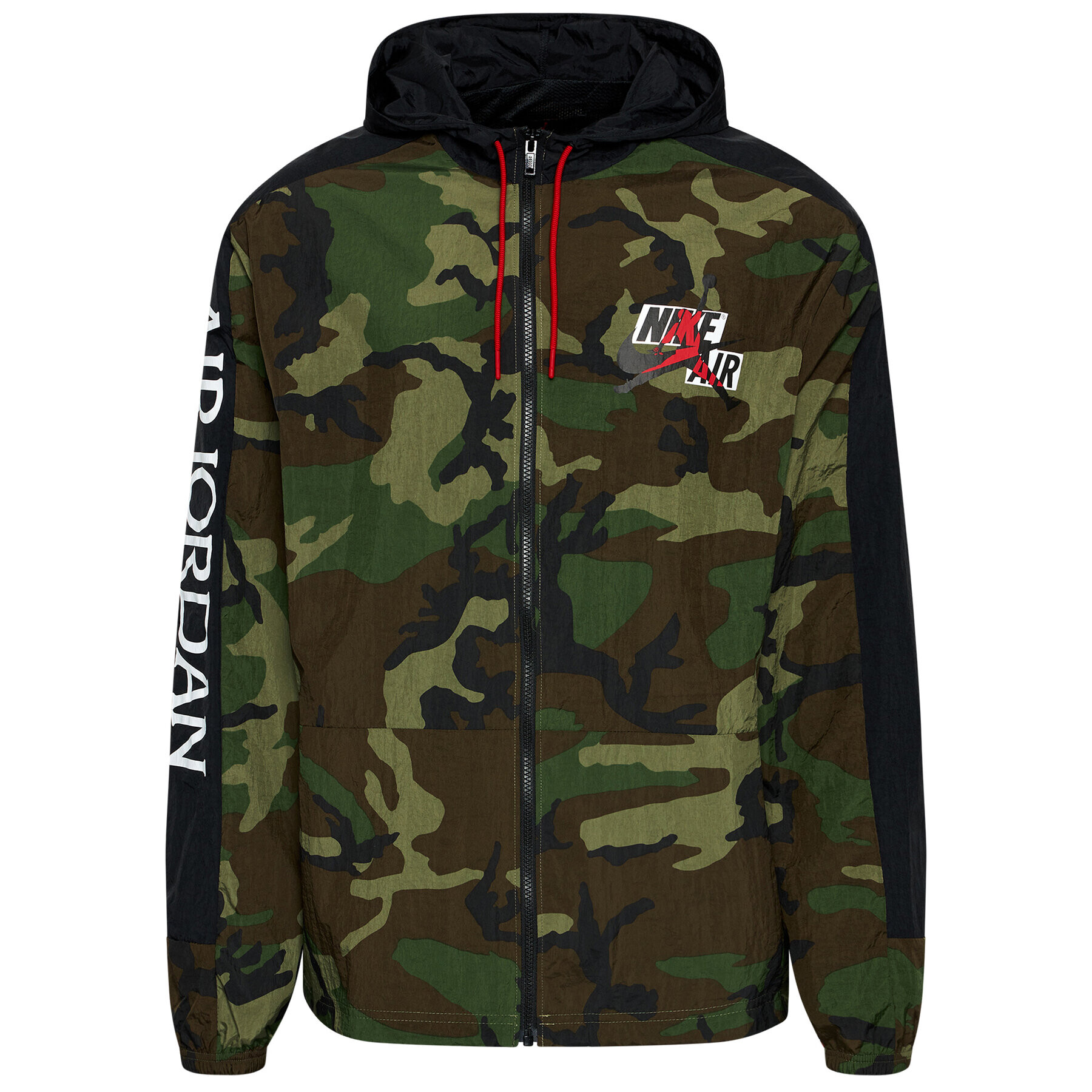 Nike Geacă Air Jordan Jumpman Classics Windbreaker Camo CU2030 Verde Standard Fit - Pled.ro