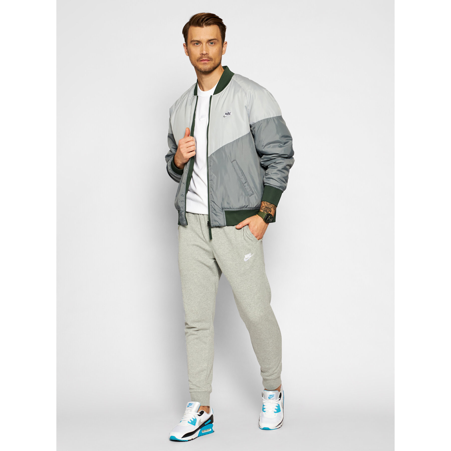 Nike Geacă bomber Sportswear CZ9998 Gri Loose Fit - Pled.ro