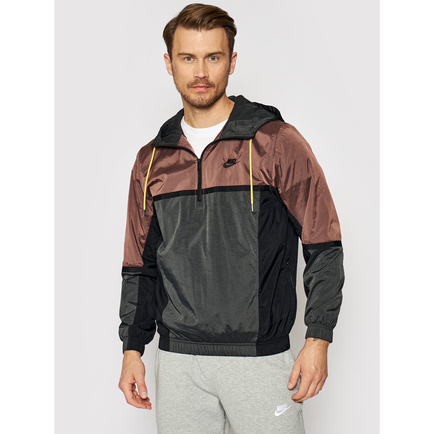 Nike Geacă fără fermoar Sportswear DC8093 Negru Loose Fit - Pled.ro