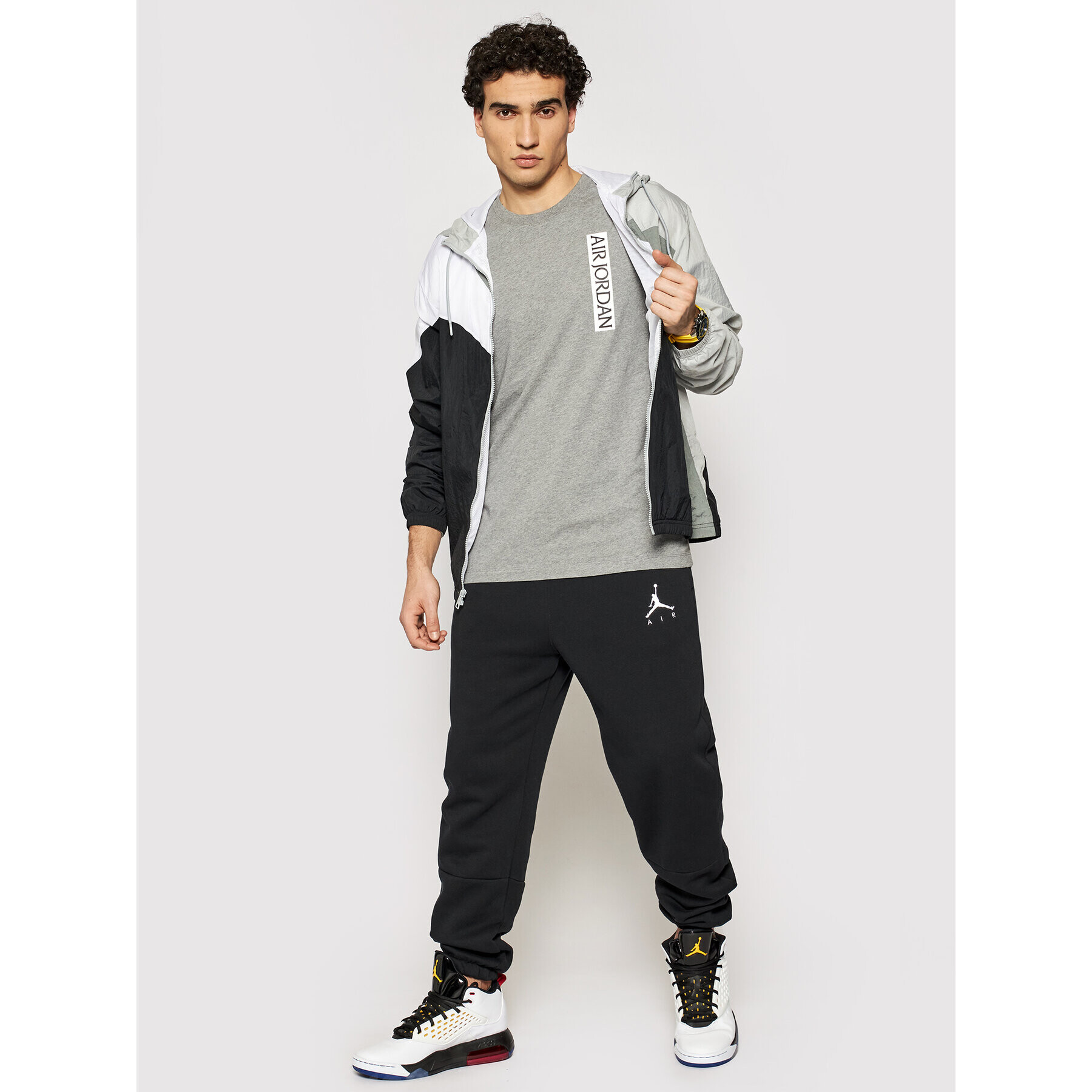 Nike Longsleeve Air Jordan CN3504 Gri Standard Fit - Pled.ro