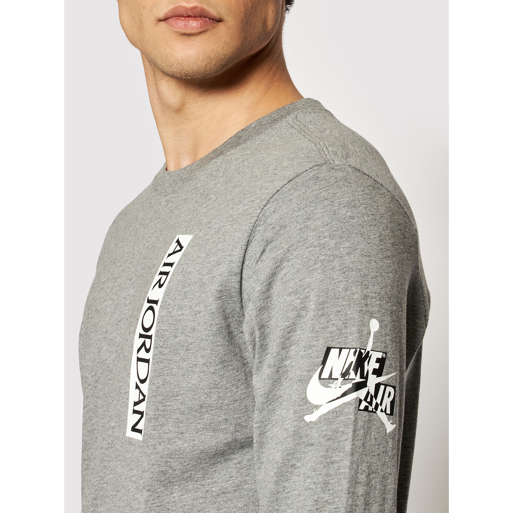 Nike Longsleeve Air Jordan CN3504 Gri Standard Fit - Pled.ro