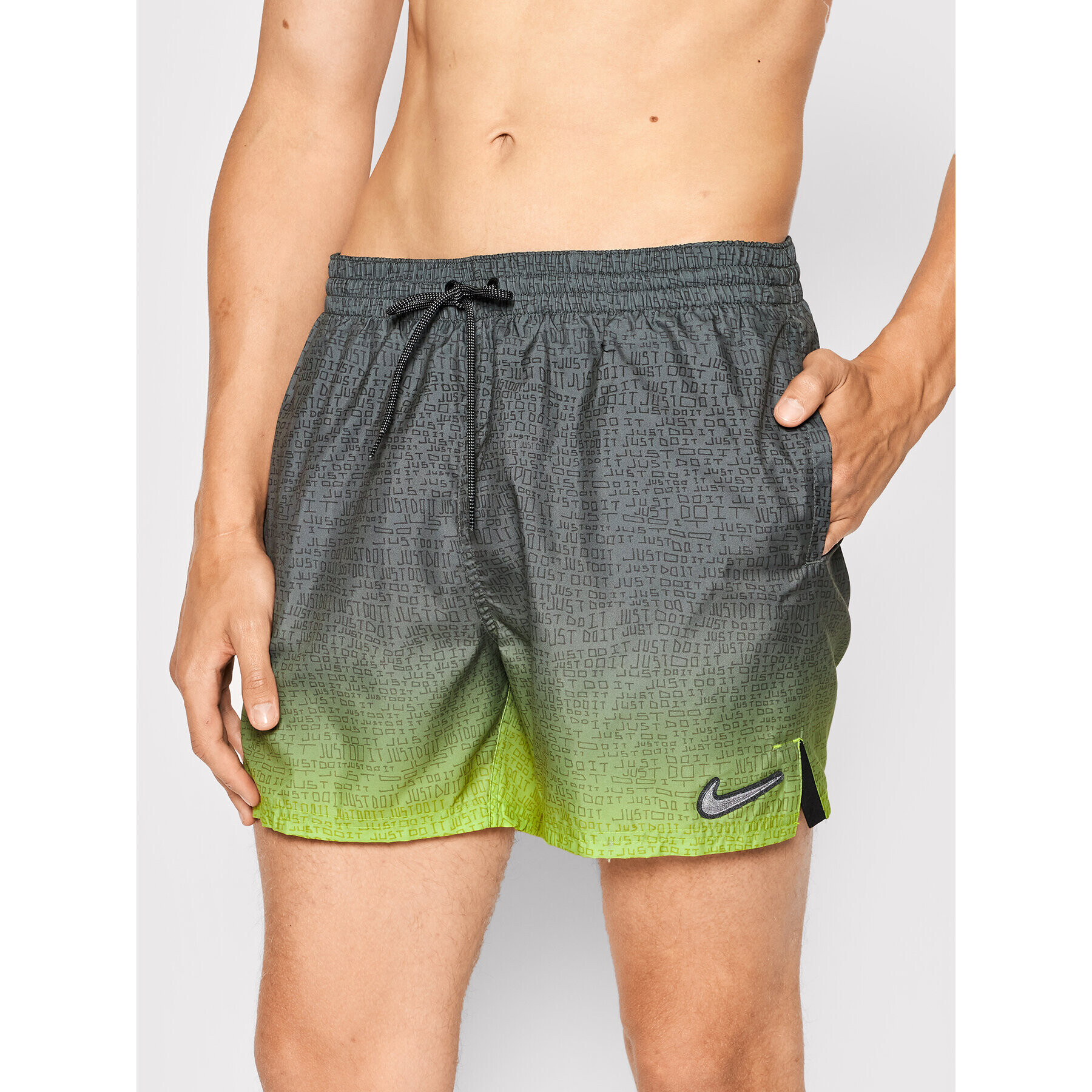 Nike Pantaloni scurți pentru înot Volley 5 NESSC479 Verde Regular Fit - Pled.ro