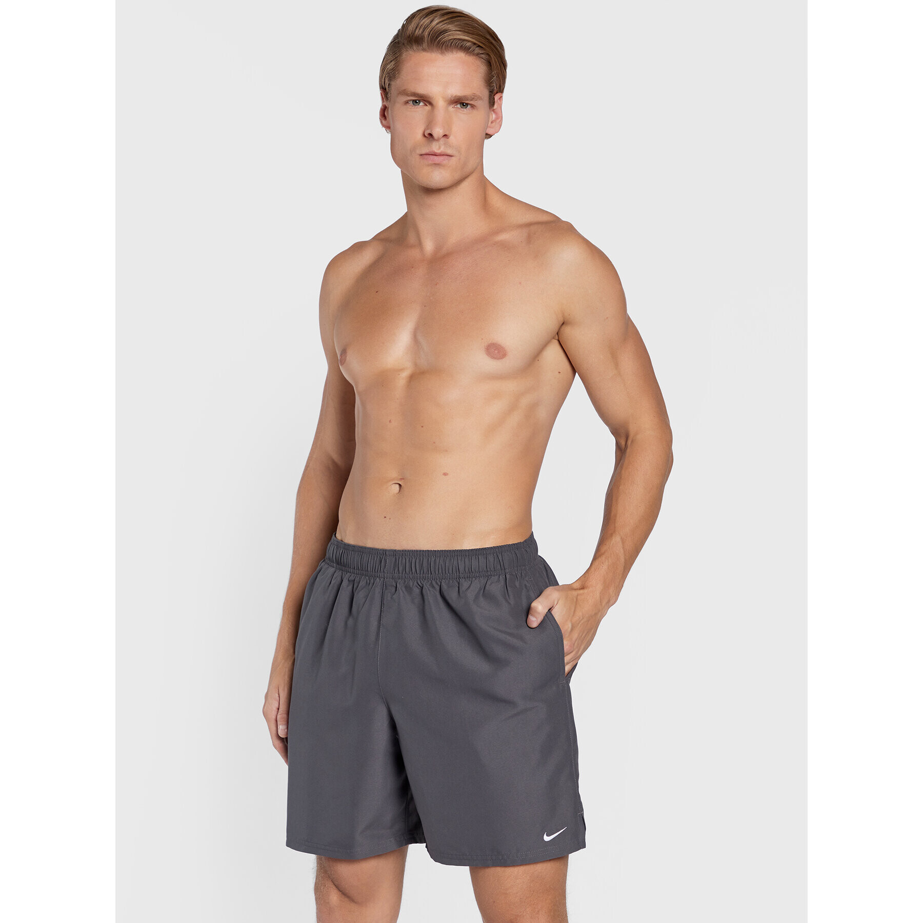 Nike Pantaloni scurți pentru înot Volley NESSA559 Gri Regular Fit - Pled.ro