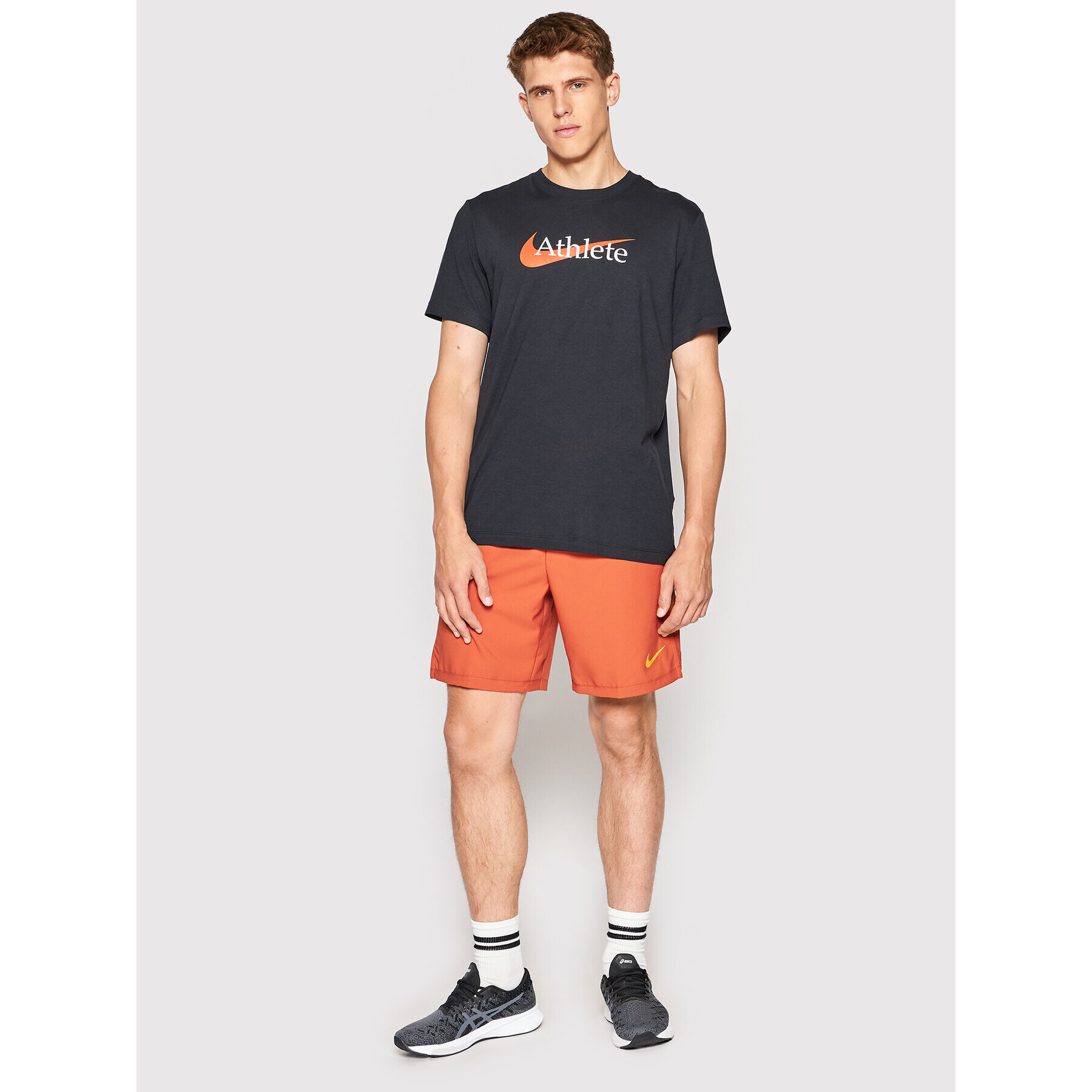 Nike Pantaloni scurți sport Pro Flex Vent Max CJ1957 Portocaliu Standard Fit - Pled.ro