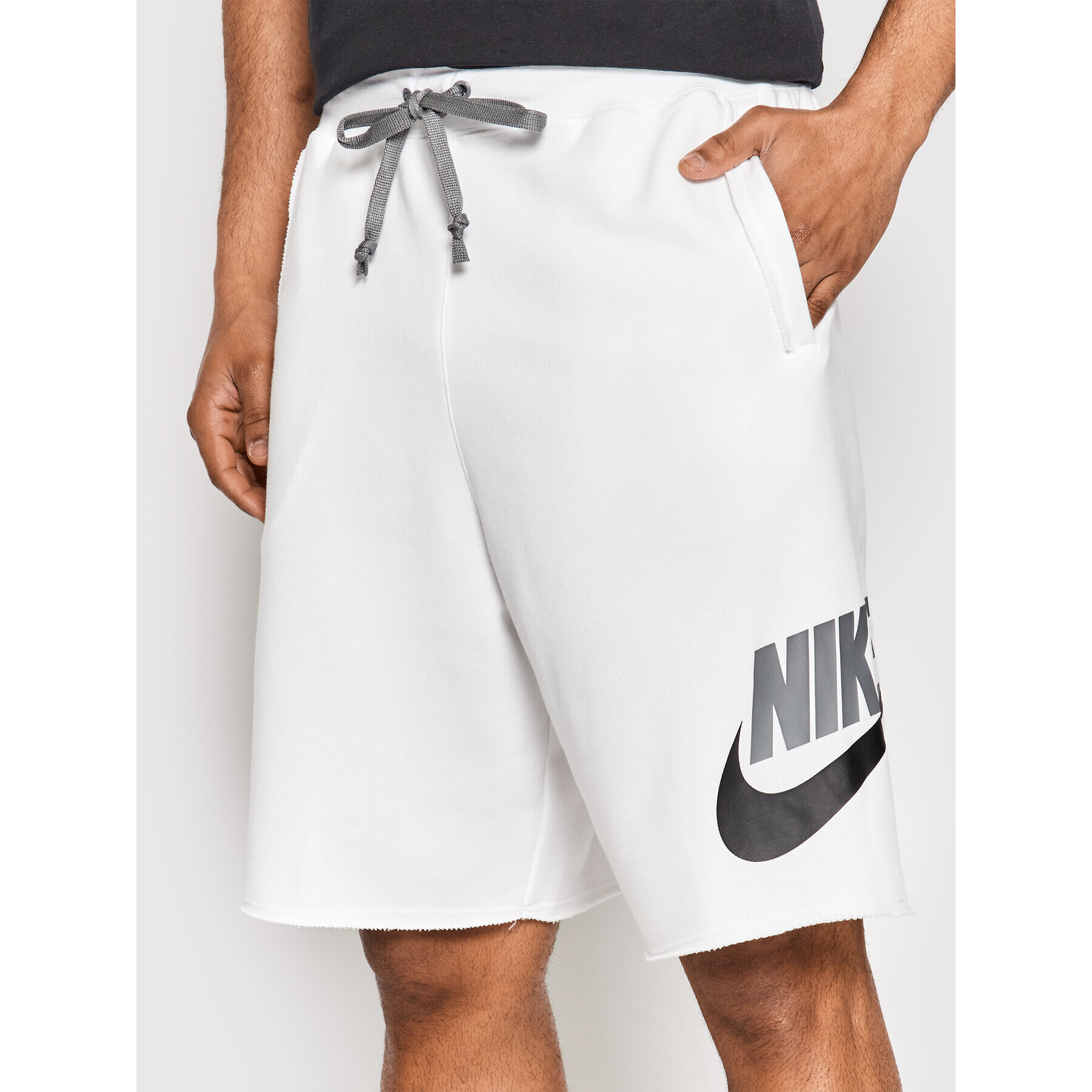 Nike Pantaloni scurți sport Sport Essentials DM6817 Alb Loose Fit - Pled.ro