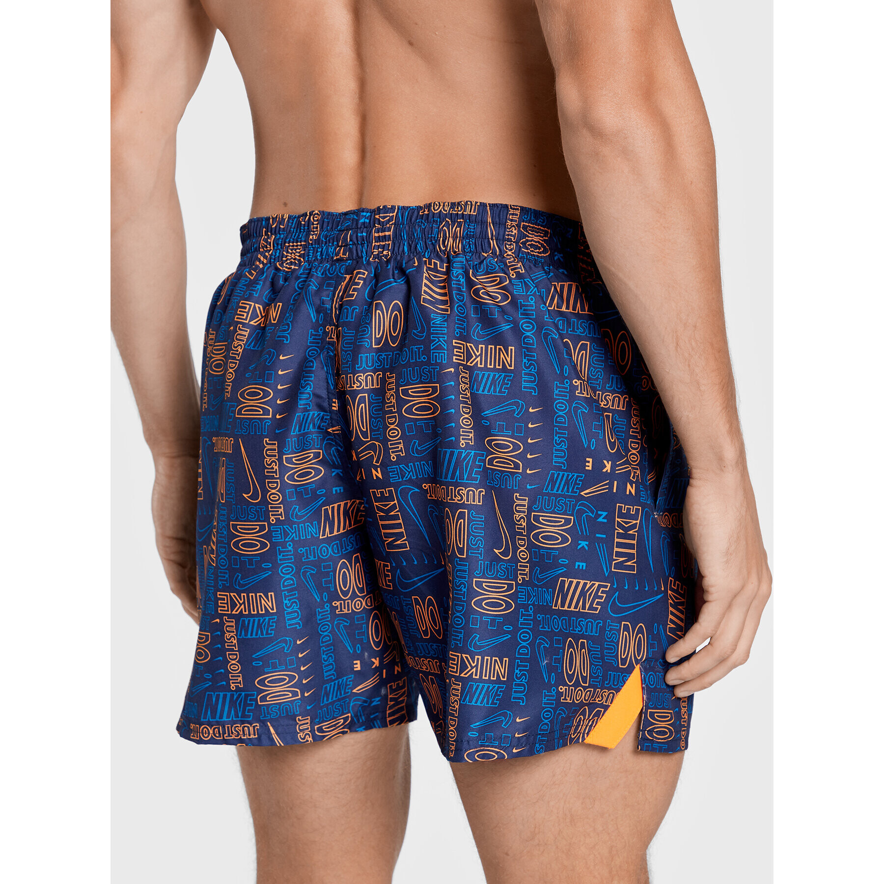 Nike Pantaloni scurți pentru înot Logo Mashup 5 Volley NESSC482 Bleumarin Regular Fit - Pled.ro