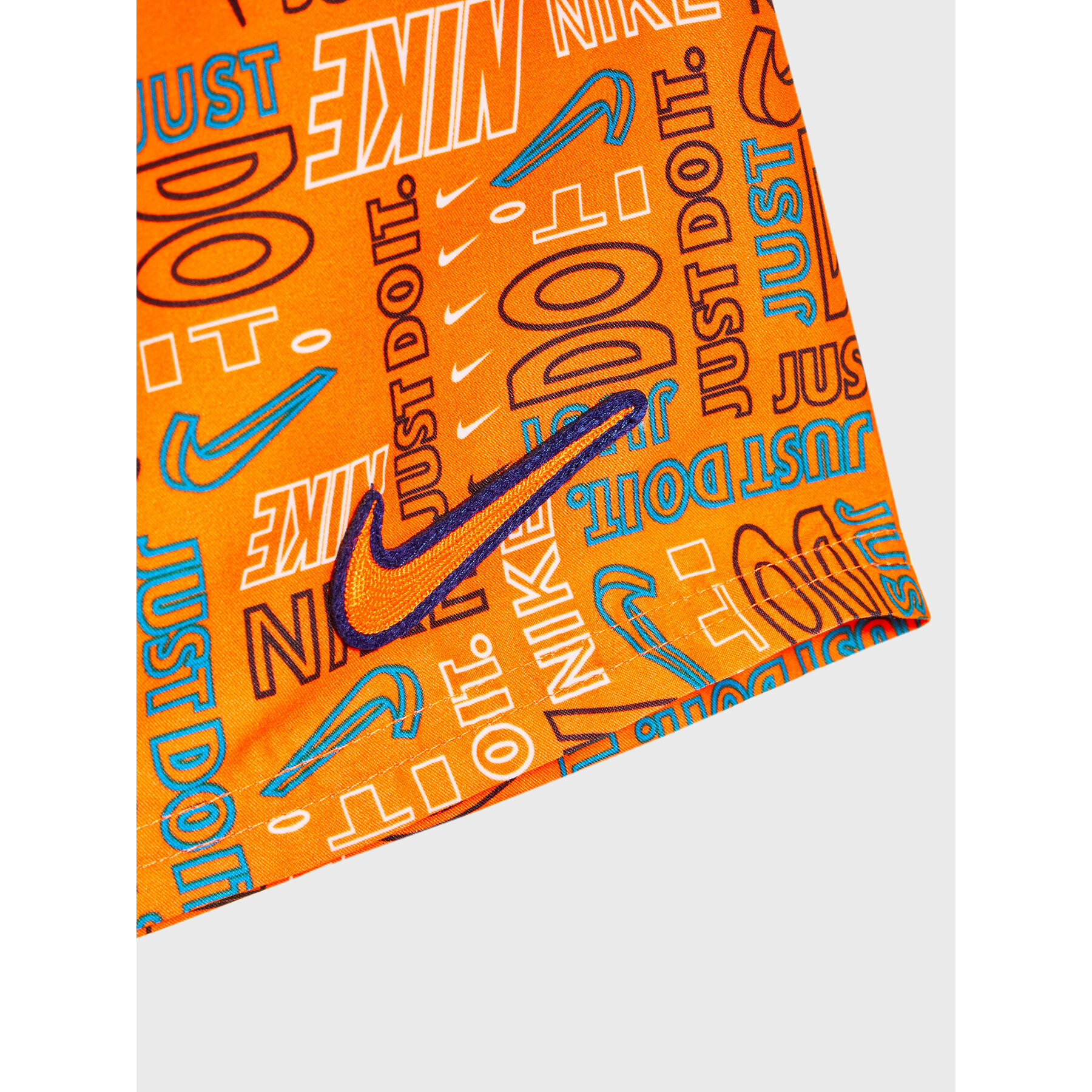 Nike Pantaloni scurți pentru înot Logo Mashup NESSC791 Portocaliu Regular Fit - Pled.ro