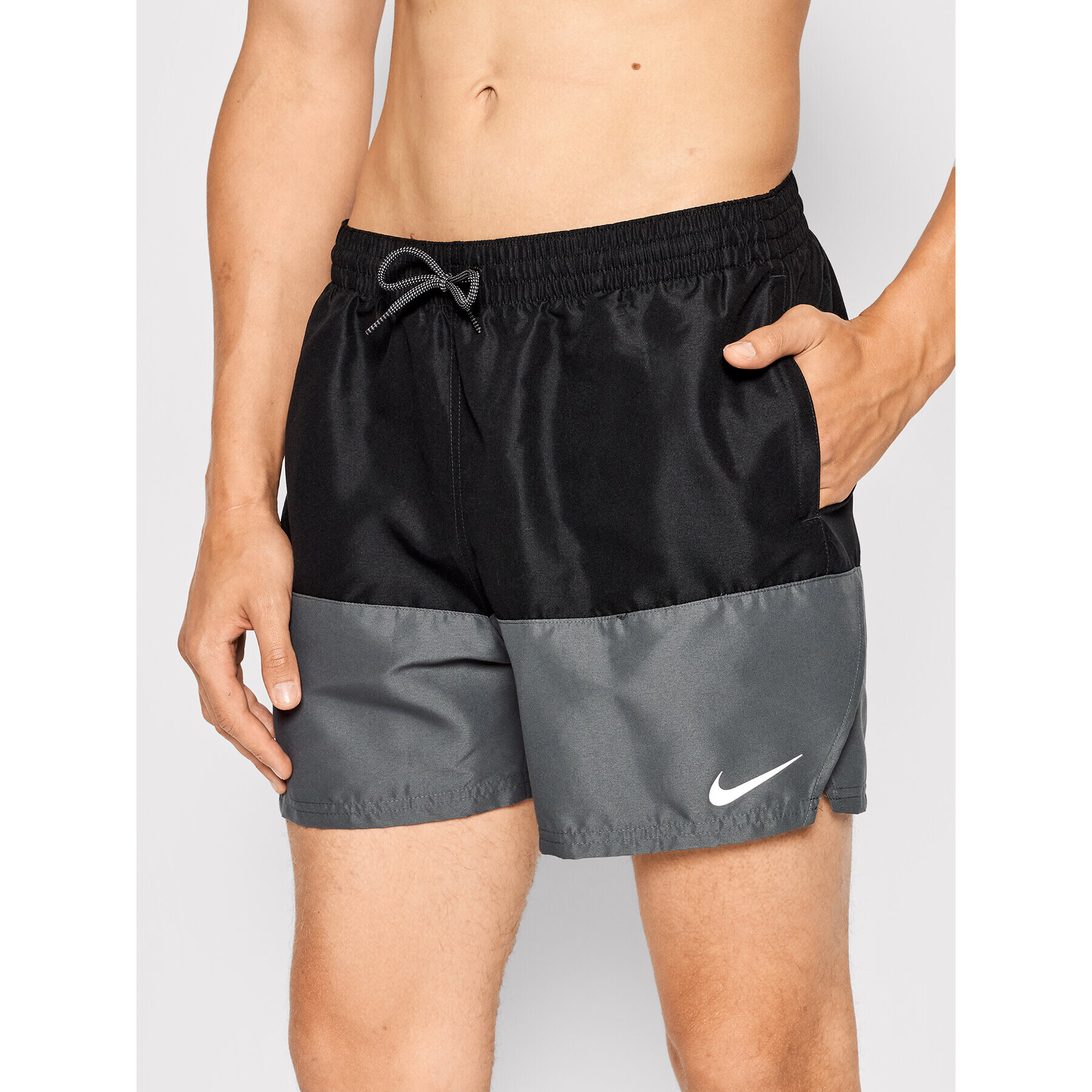 Nike Pantaloni scurți pentru înot Split Panel NESSB451 Negru Regular Fit - Pled.ro