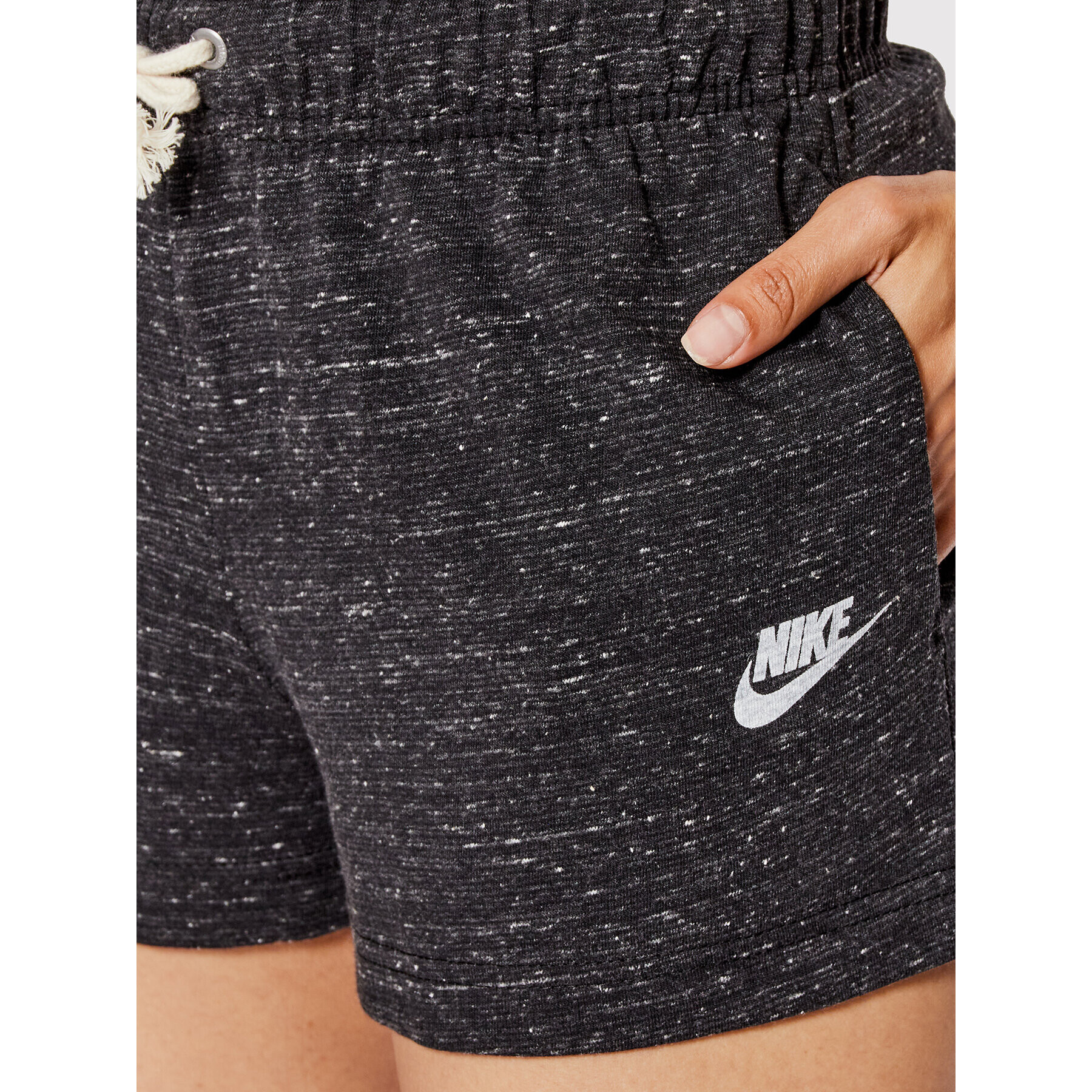 Nike Pantaloni scurți sport Sportswear Gym Vintage DM6392 Negru Regular Fit - Pled.ro