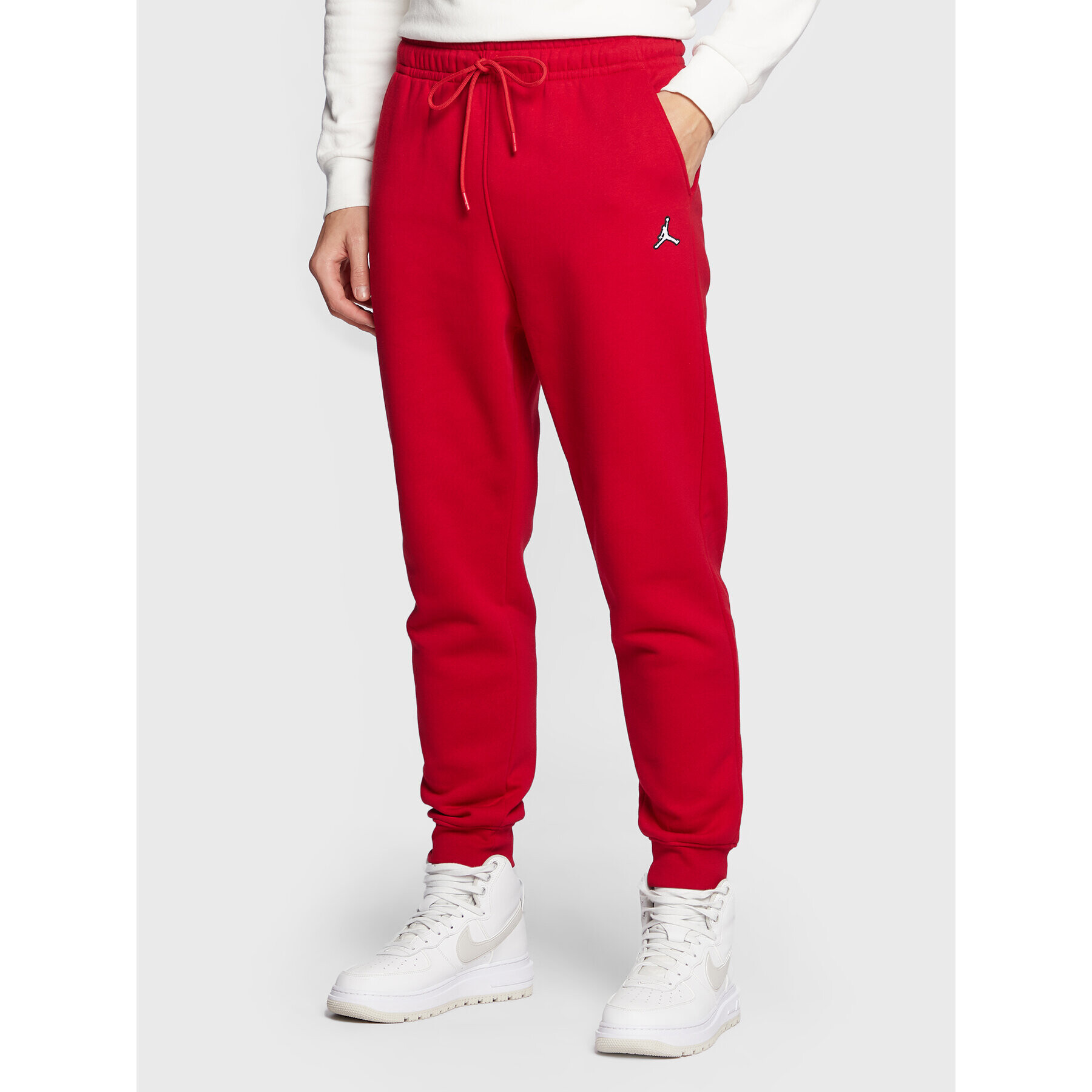 Nike Pantaloni trening Brooklyn Fleece DQ7340 Roșu Relaxed Fit - Pled.ro