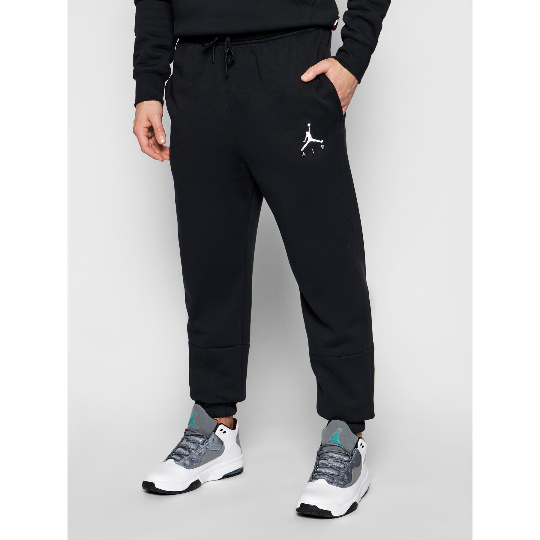 Nike Pantaloni trening Jordan Jumpman Air CK6694 Negru Standard Fit - Pled.ro