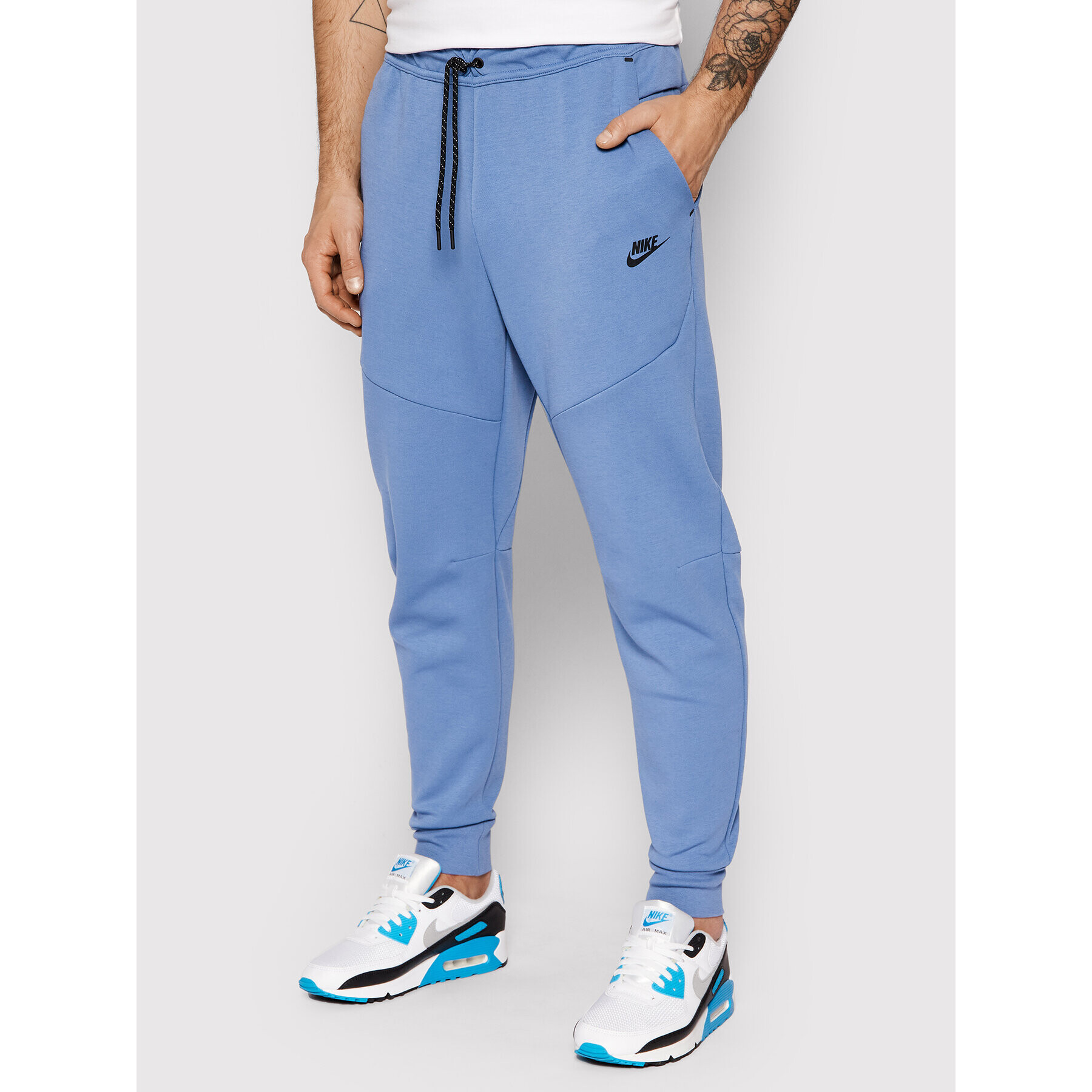 Nike Pantaloni trening Nsw Tech Fleece CU4495 Albastru Slim Fit - Pled.ro