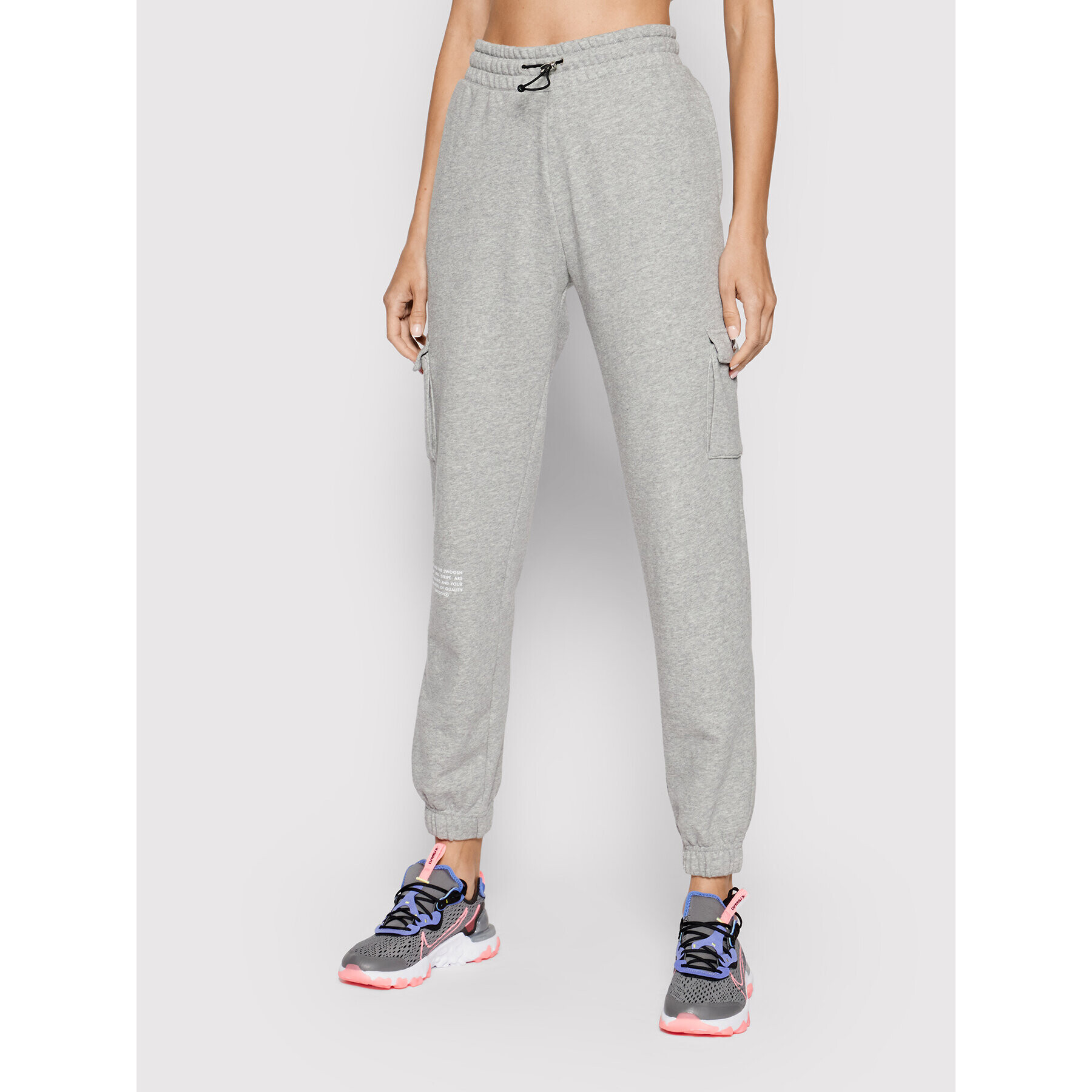 Nike Pantaloni trening Sportswear Swoosh CZ8905 Gri Standard Fit - Pled.ro