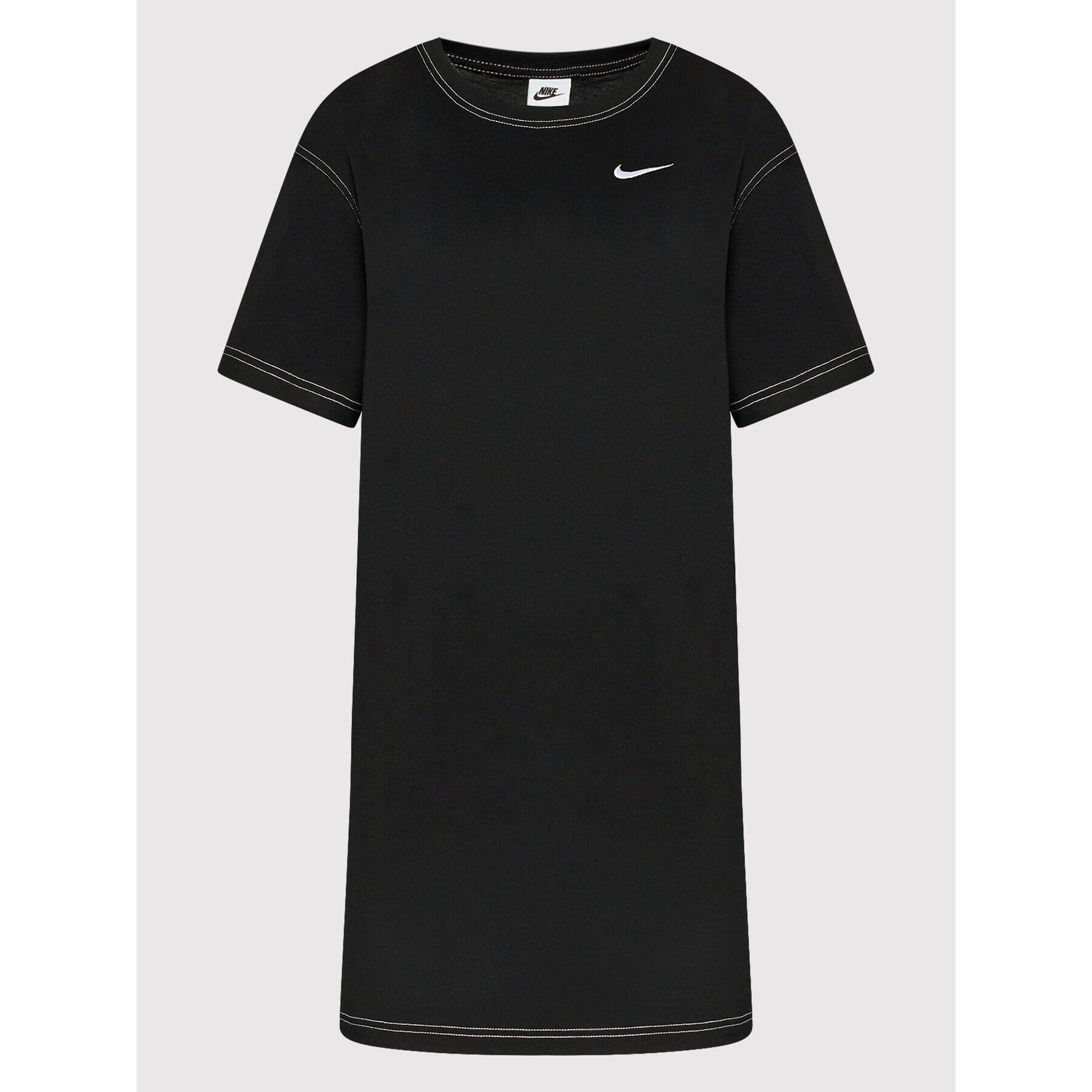 Nike Rochie de zi Swoosh DM6191 Negru Oversize - Pled.ro