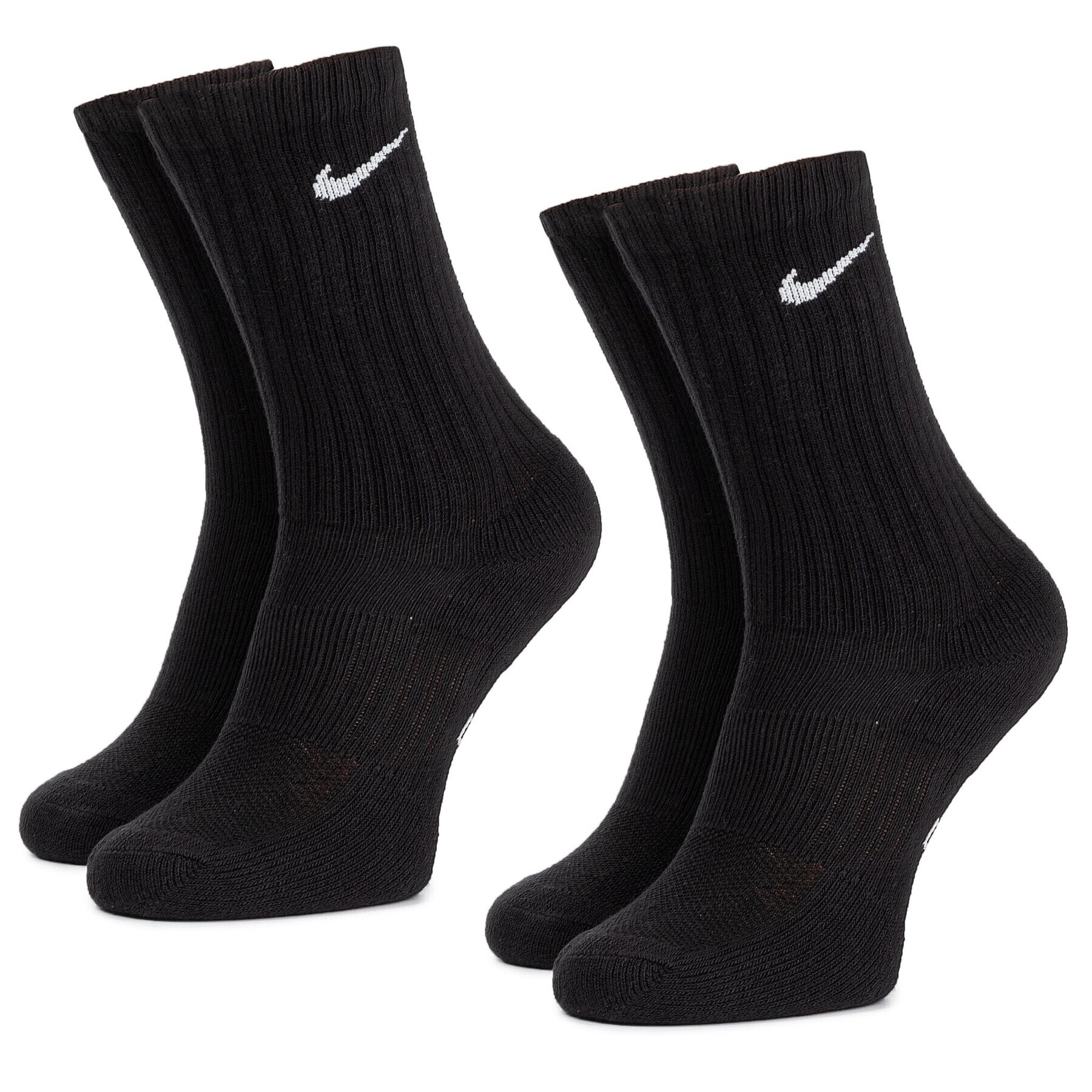 Nike Set de 2 perechi de șosete lungi unisex SX6842 010 Negru - Pled.ro