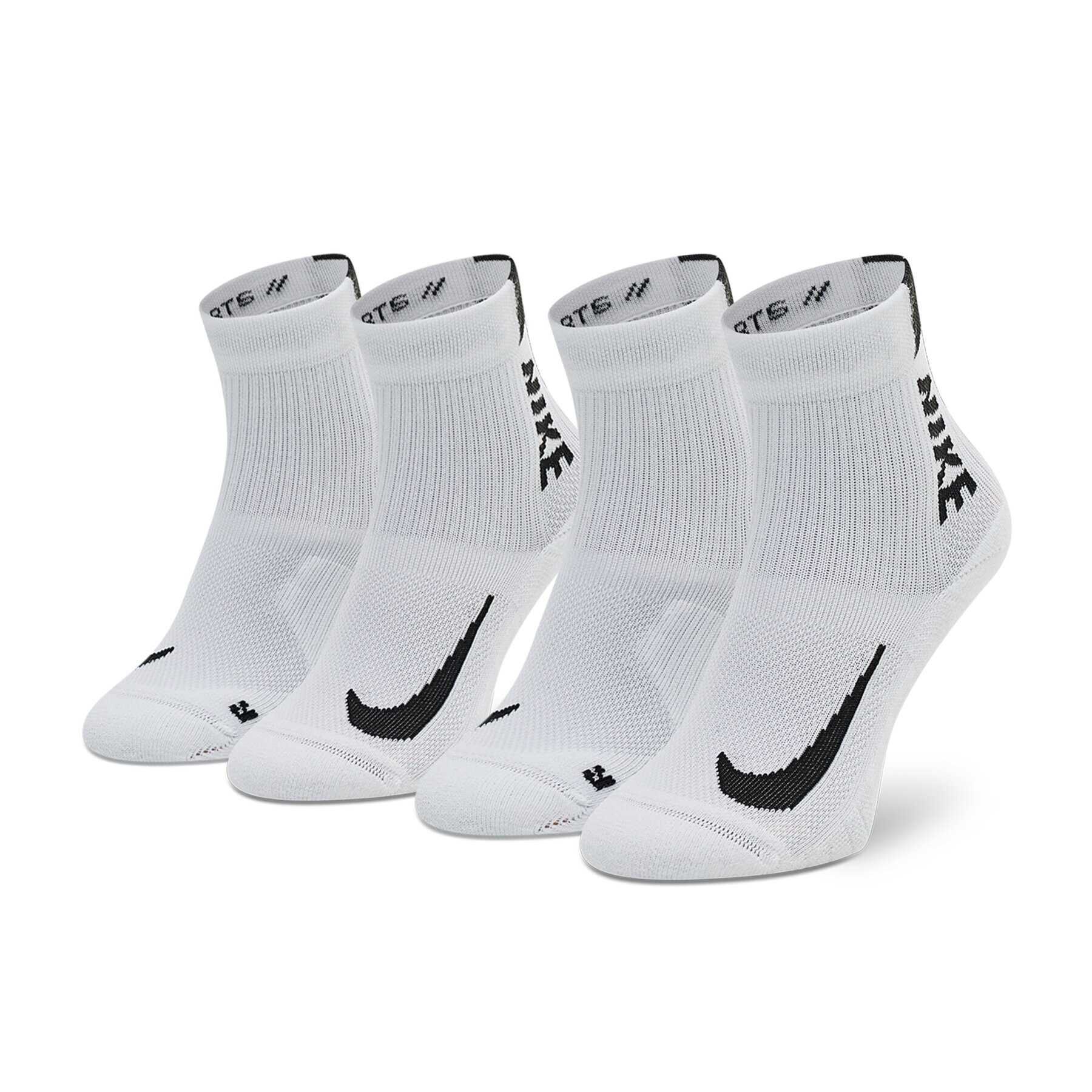 Nike Set de 2 perechi de șosete lungi unisex SX7556 100 Alb - Pled.ro