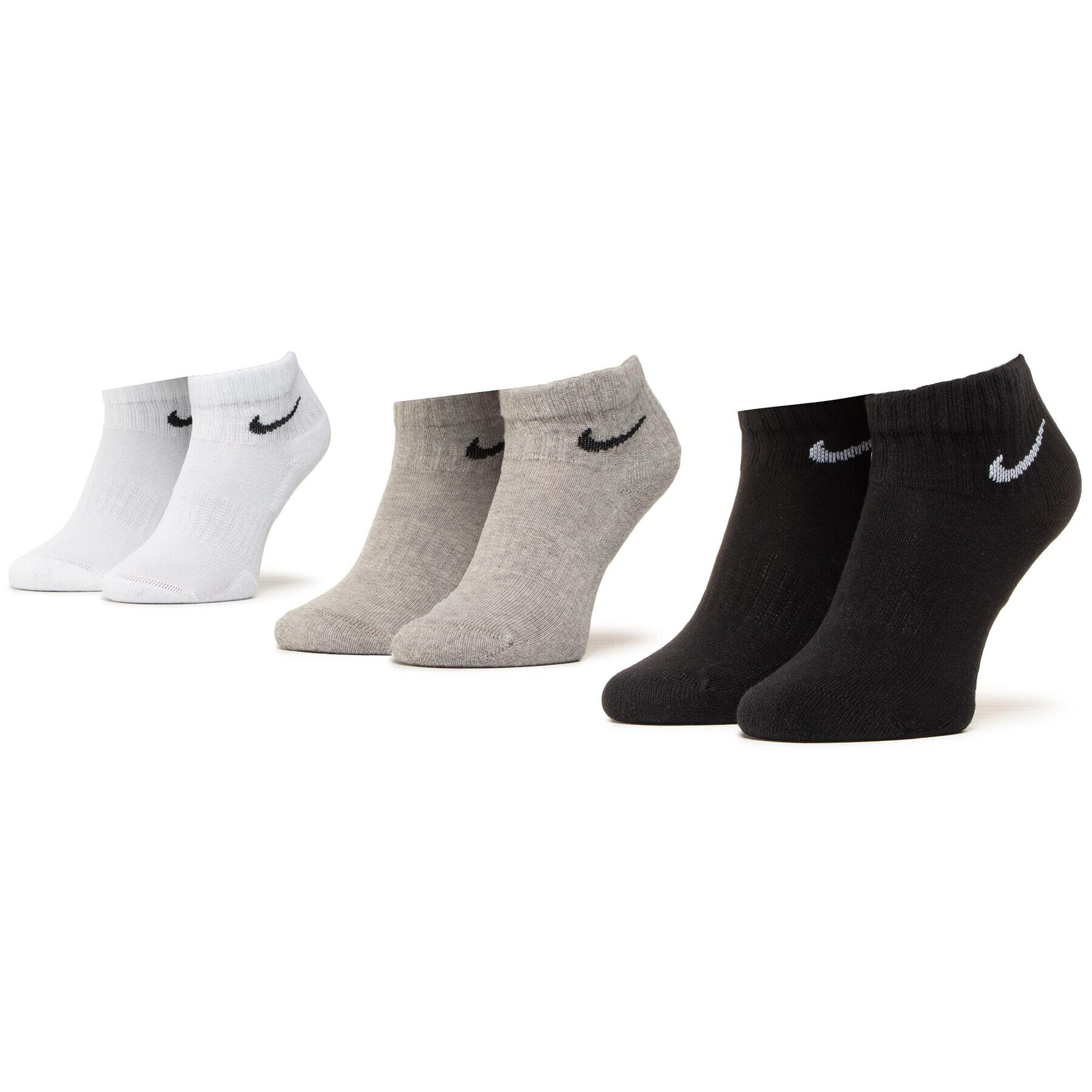 Nike Set de 3 perechi de șosete joase unisex SX7667 901 Colorat - Pled.ro