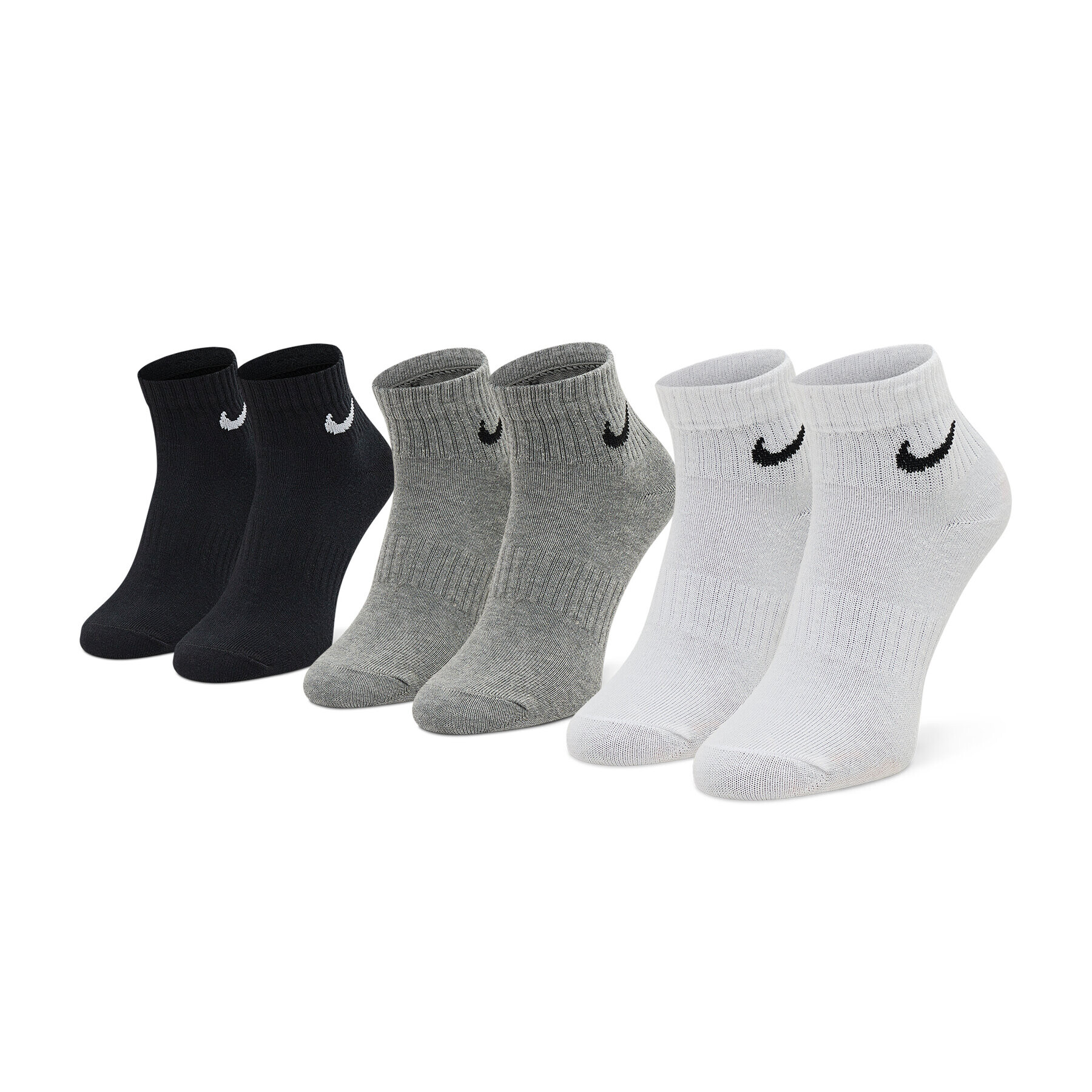 Nike Set de 3 perechi de șosete joase unisex SX7677 964 Negru - Pled.ro