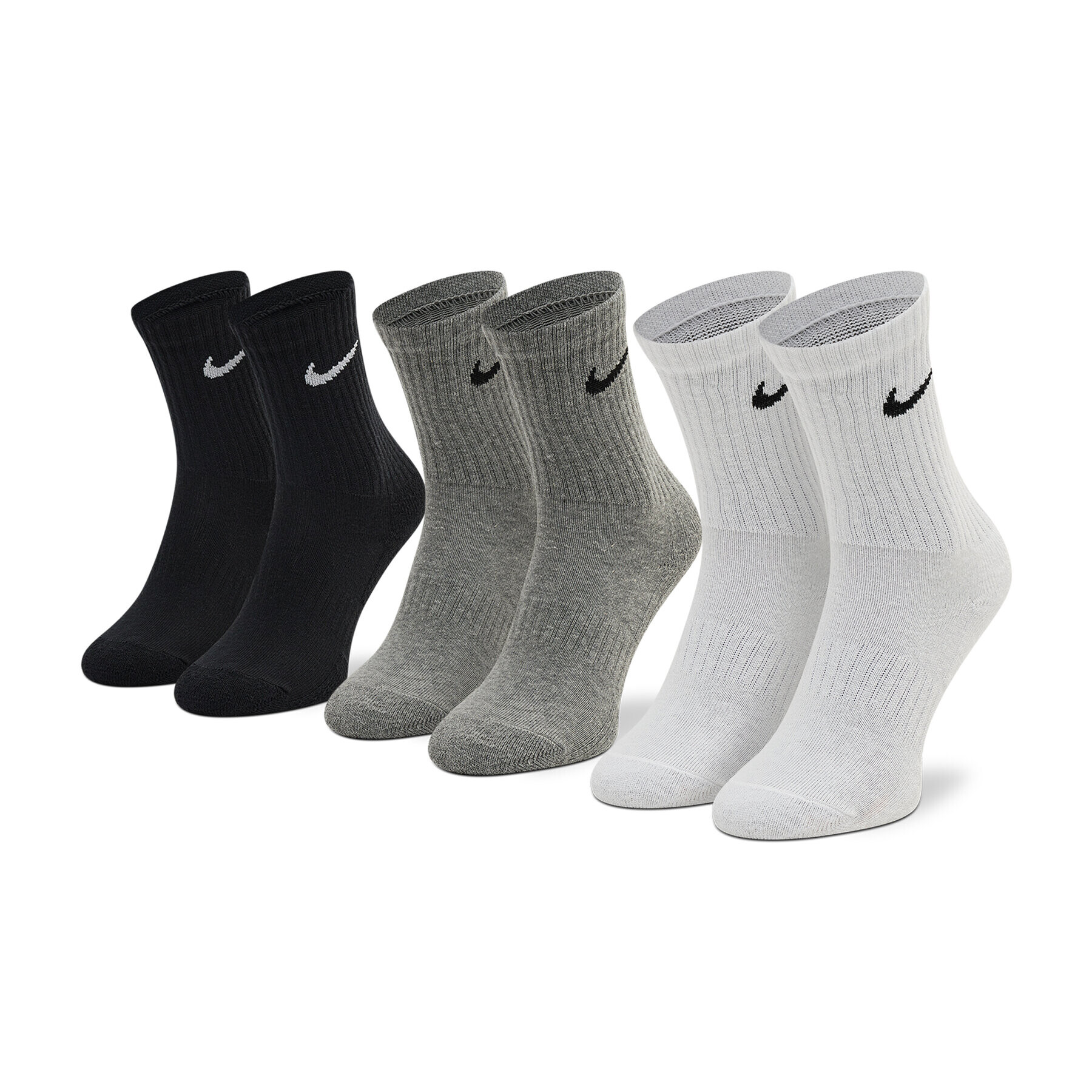 Nike Set de 3 perechi de șosete medii unisex SX7664-964 Colorat - Pled.ro