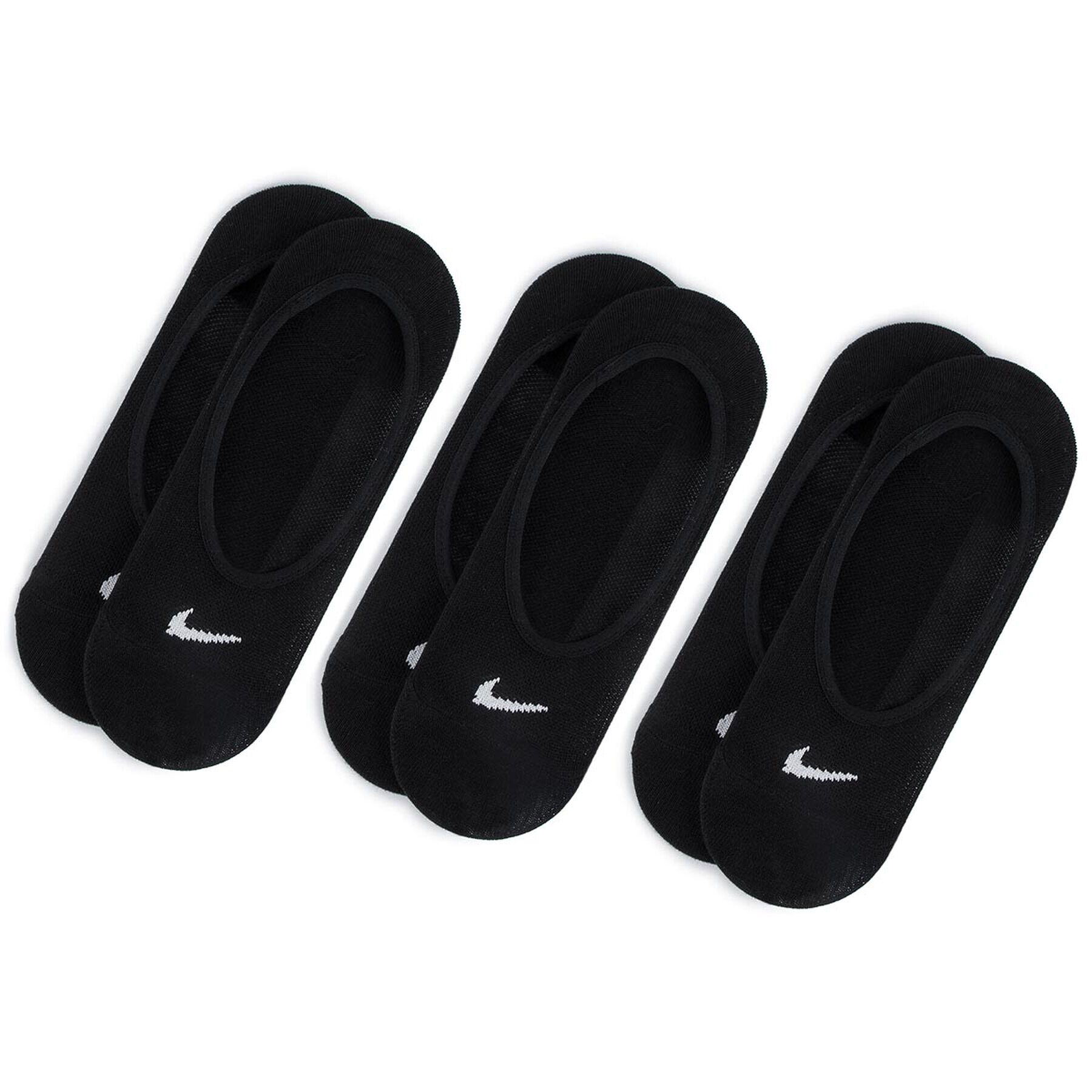 Nike Set de 3 perechi de șosete scurte de damă SX4863 010 Negru - Pled.ro