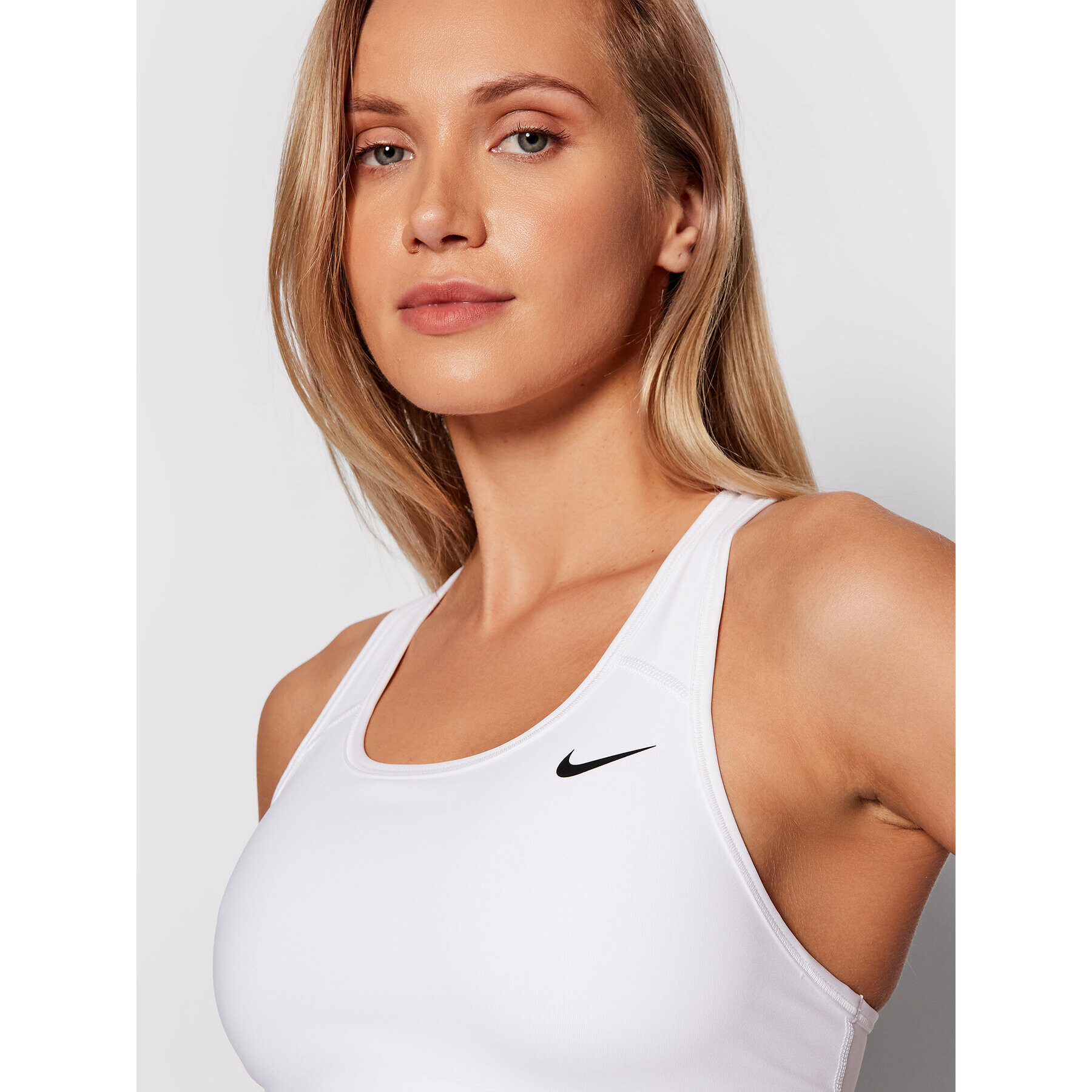 Nike Sutien sport Swoosh BV3630 Alb - Pled.ro