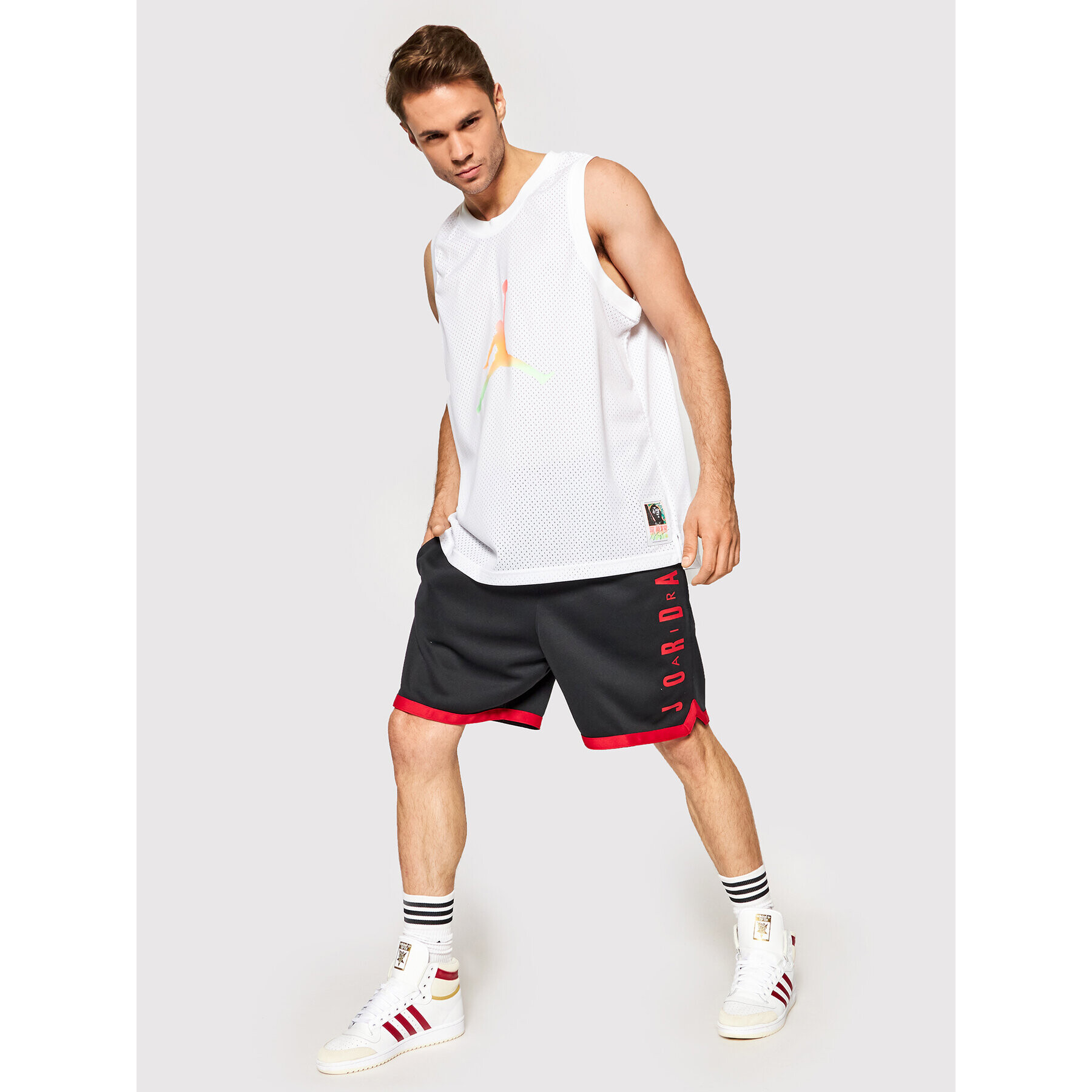 Nike Tank top Air Jordan CZ4859 Alb Regular Fit - Pled.ro