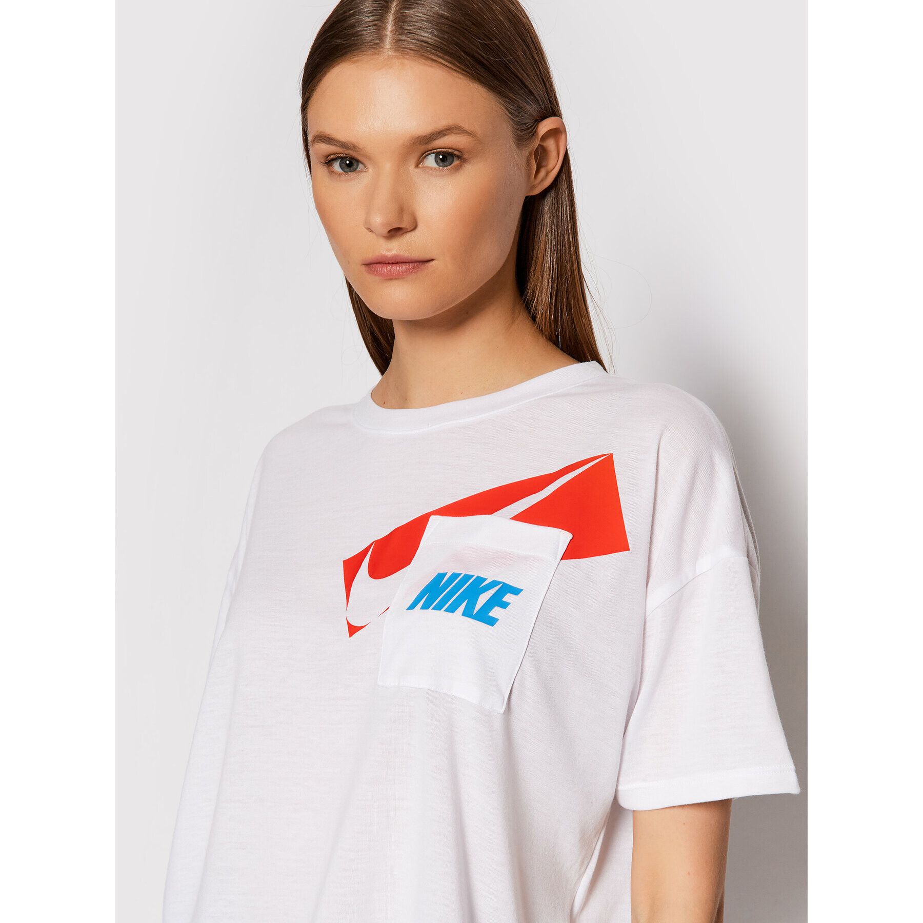 Nike Tricou Dri-FIT Graphic DC7189 Alb Oversize - Pled.ro