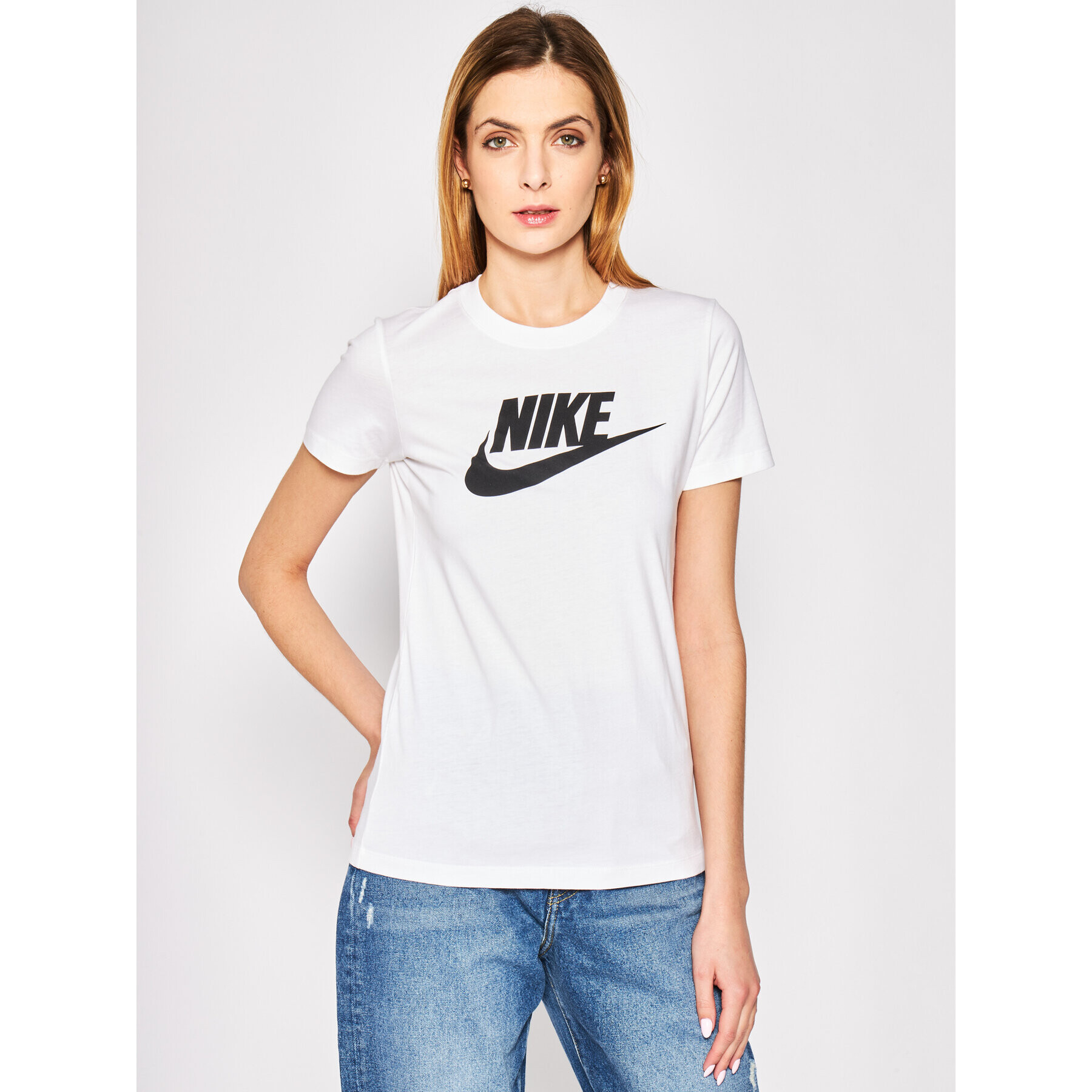 Nike Tricou Essential BV6169 Alb Regular Fit - Pled.ro